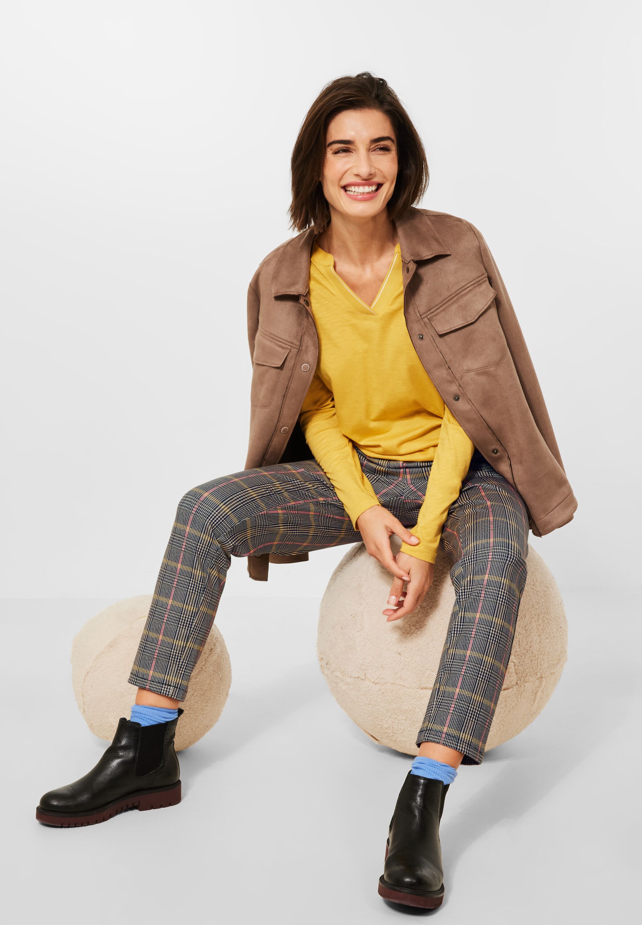 Casual Fit Hose in Glencheck