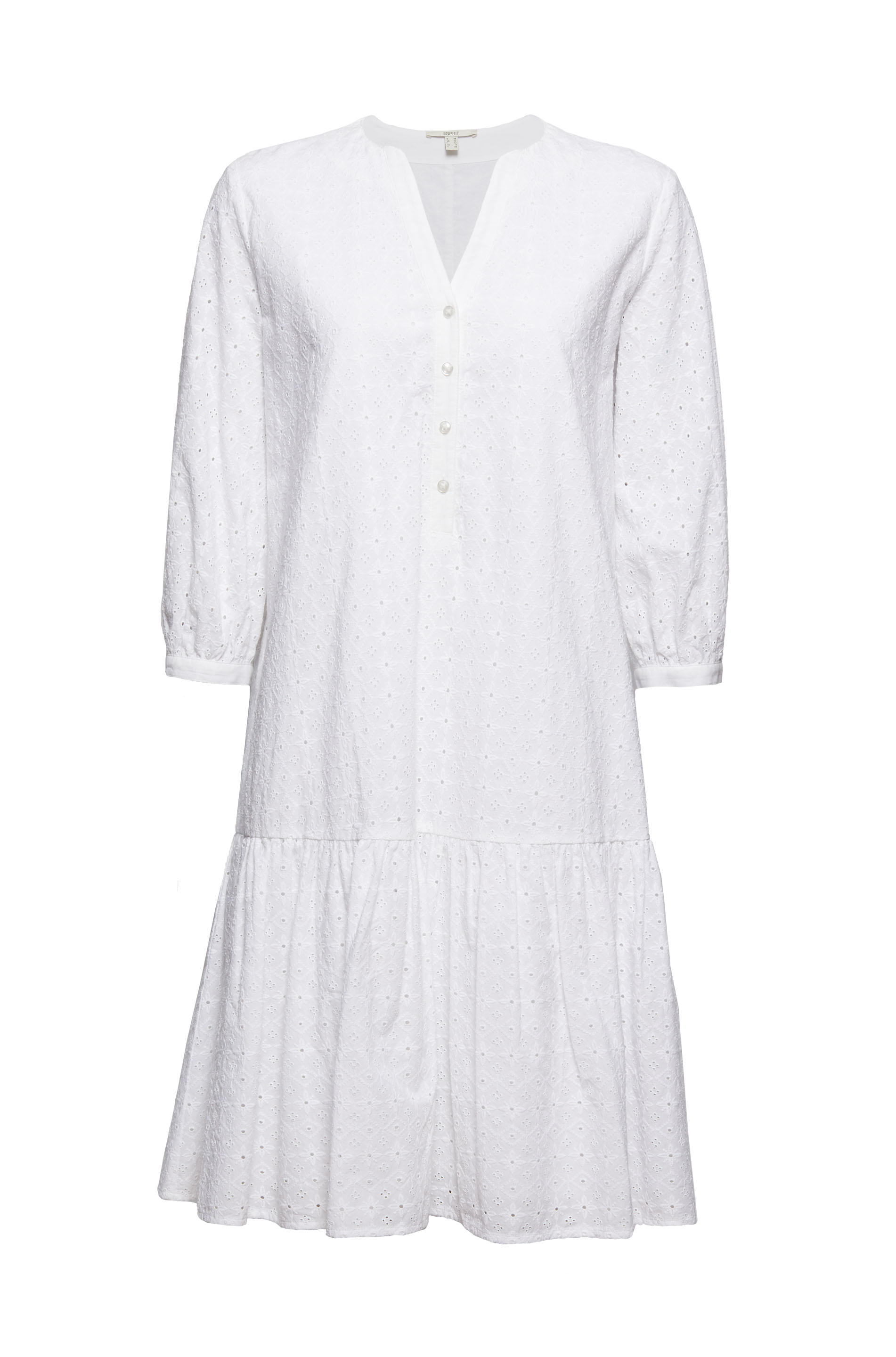 Kleid mit Lochstickerei, Organic Cotton