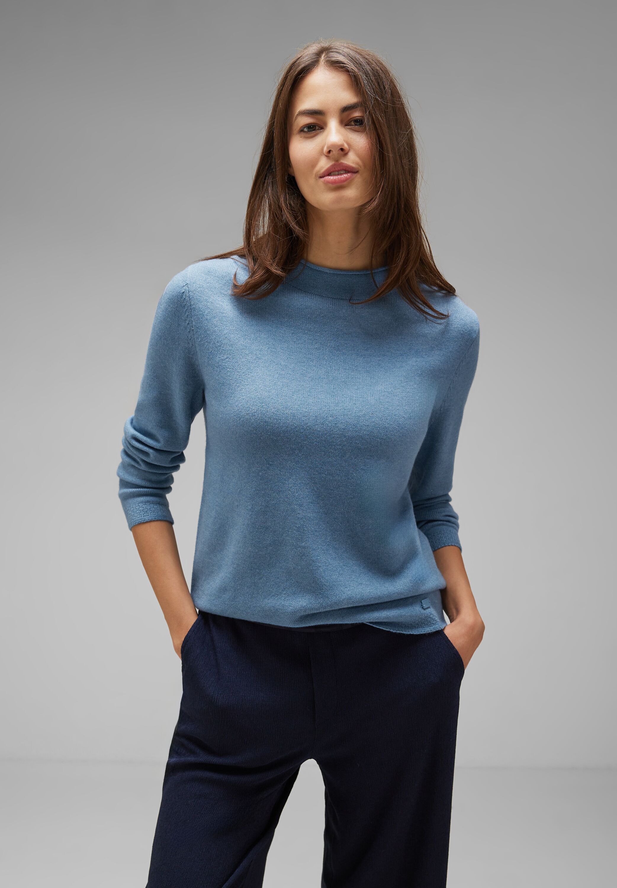 Pullover in Melange Optik