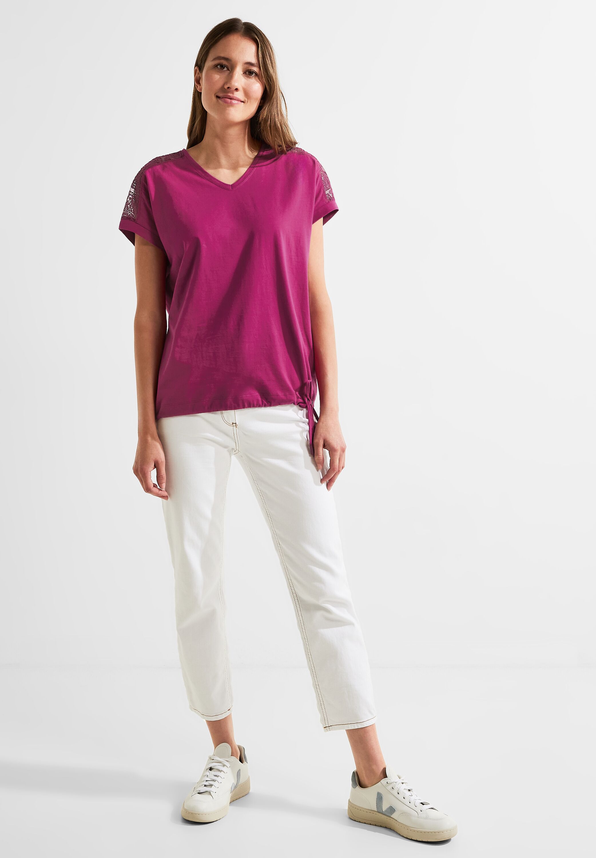 Spitzendetail Shirt