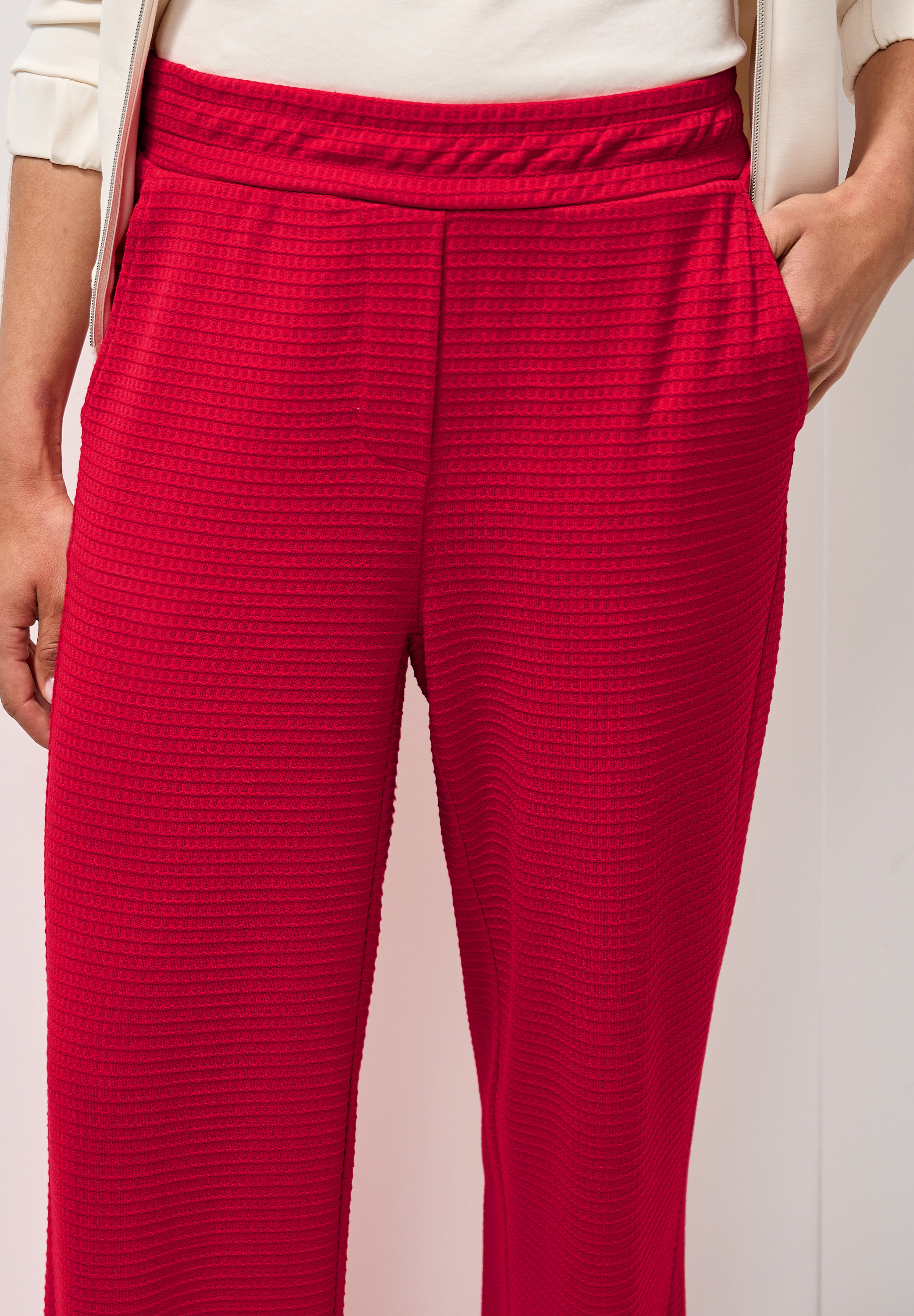 Wide Leg Strukturhose