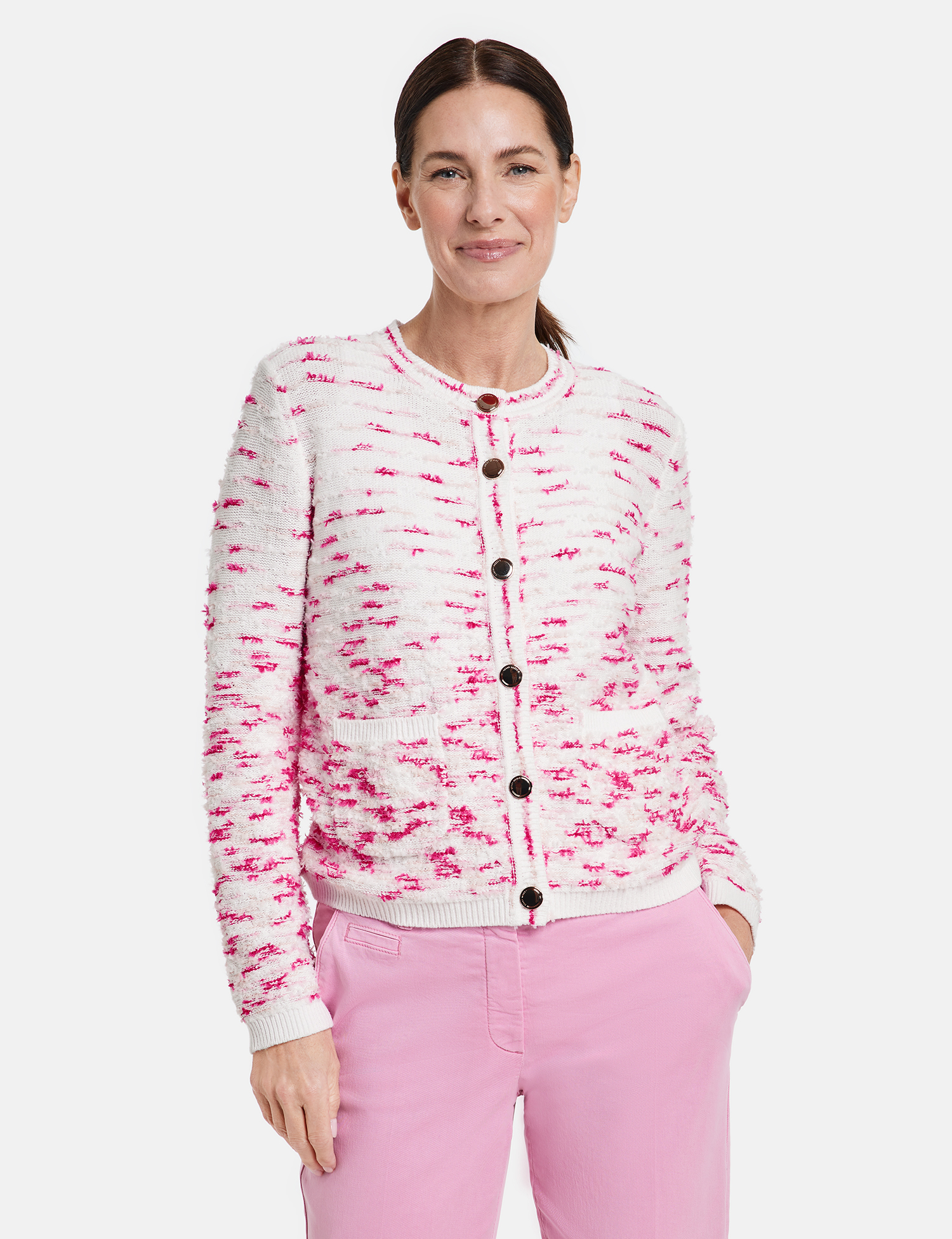 Strickjacke mit Fransen