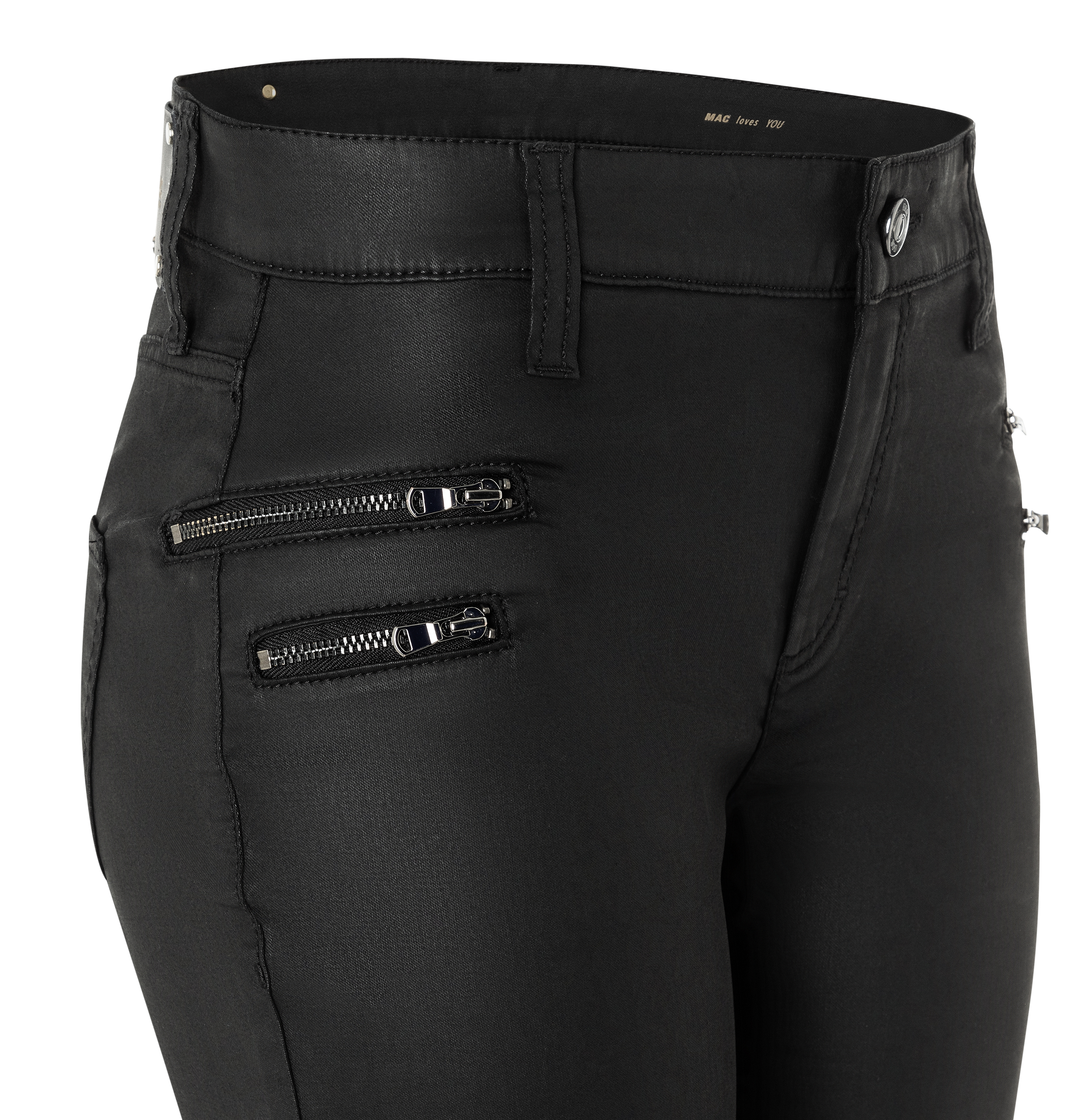 MAC JEANS - SKINNY, Coated cotton tencel