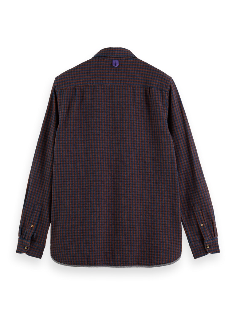 Regular fit Mid-weight cotton flann