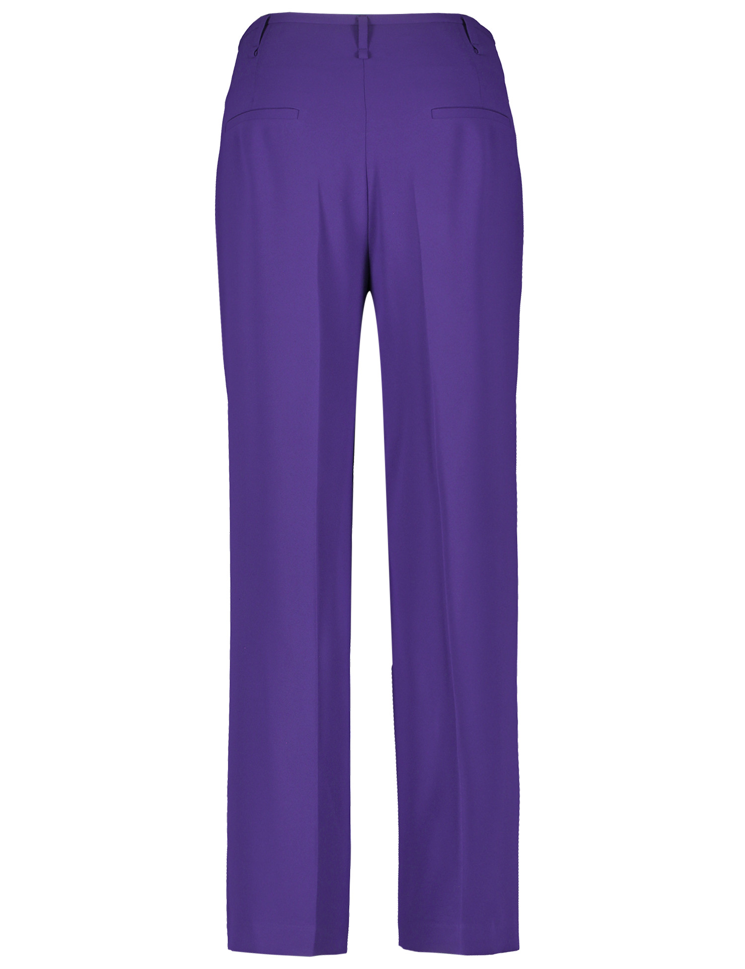 Fließende Hose mit Bundfalte und weitem Bein