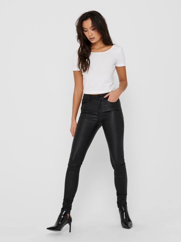 ONLANNE K MID WAIST COATED PNT NOOS
