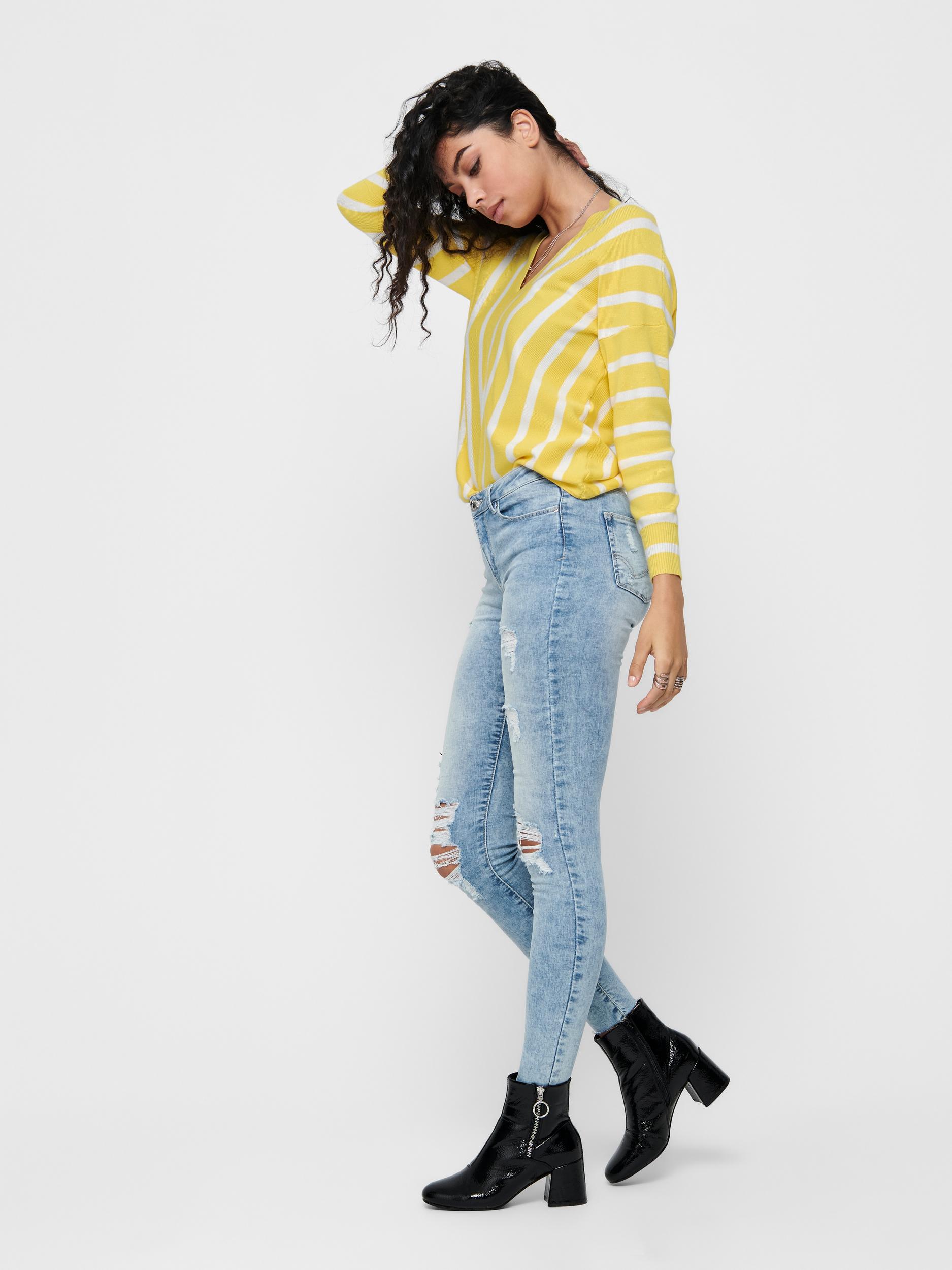 ONLAYA 7/8 V-NECK PULLOVER KNT NOOS