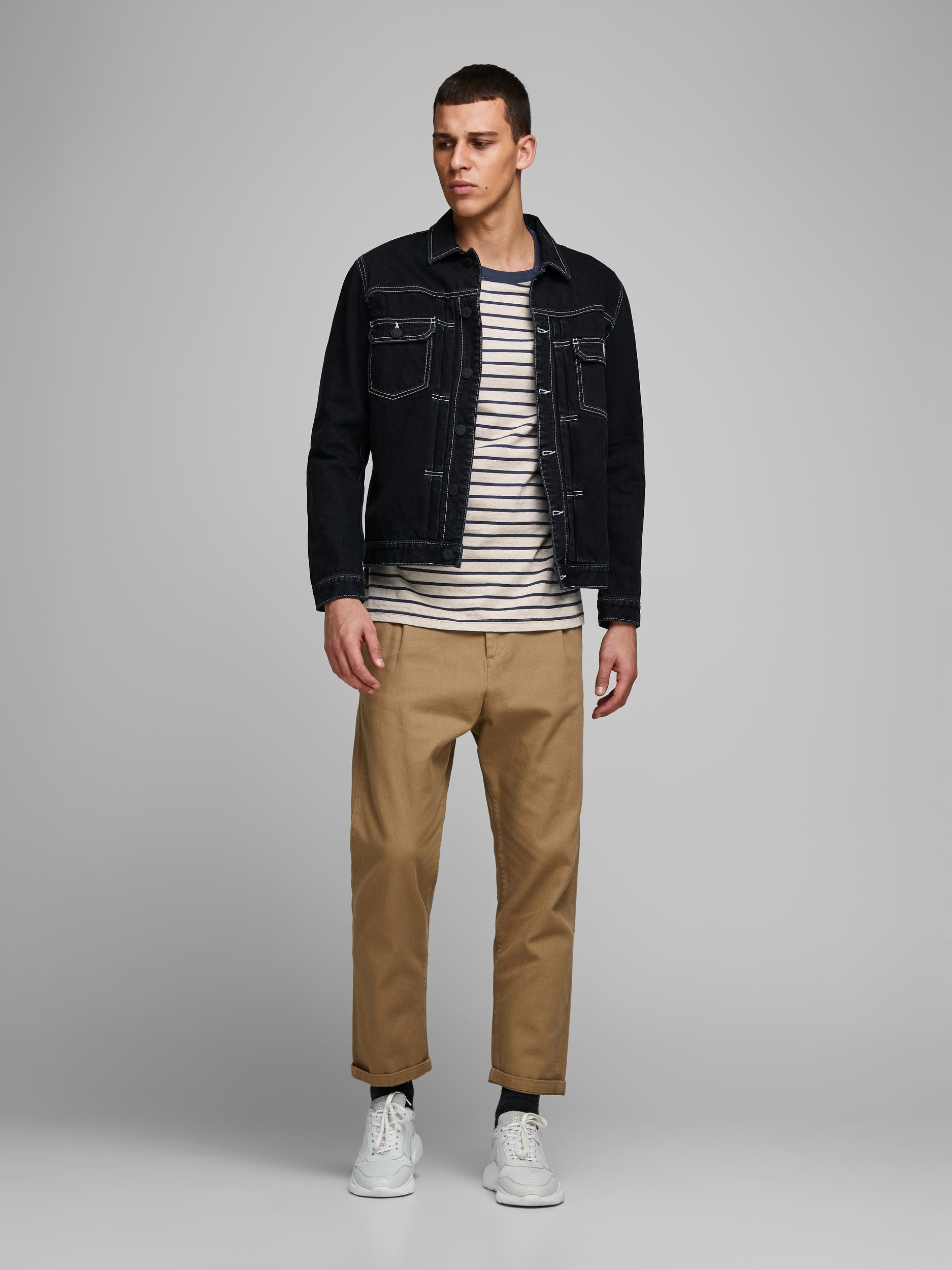 JJESTRIPED TEE SS CREW NECK STS