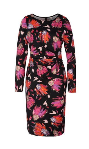 Print-Kleid aus Scuba-Jersey