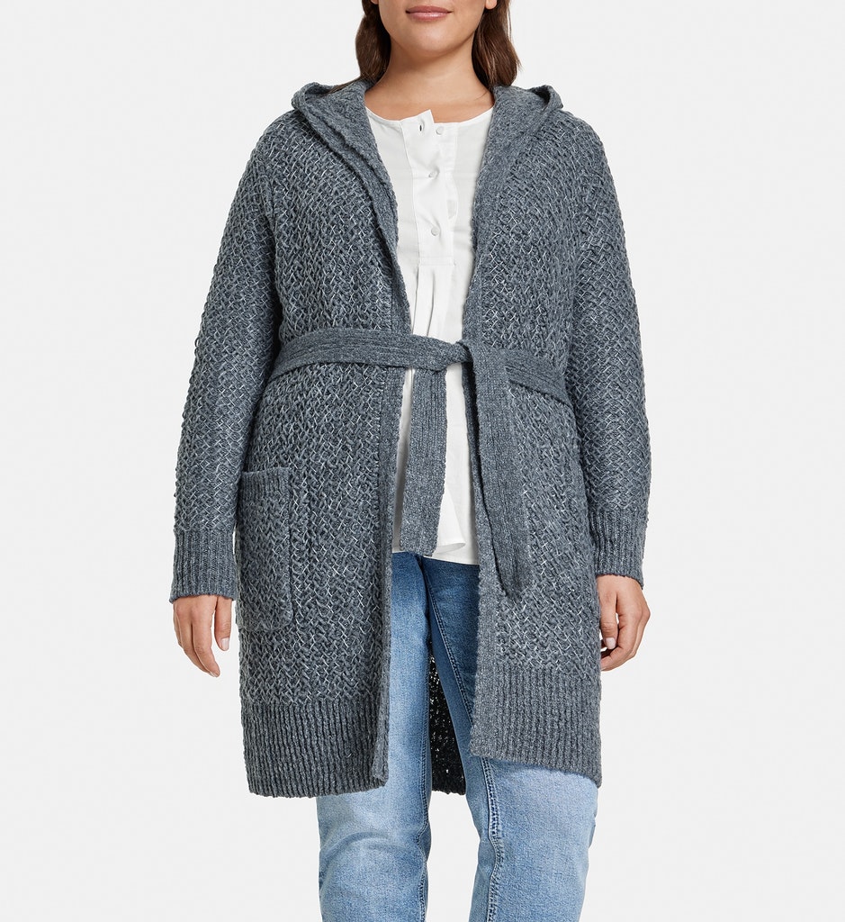 Strickjacke mit Kapuze