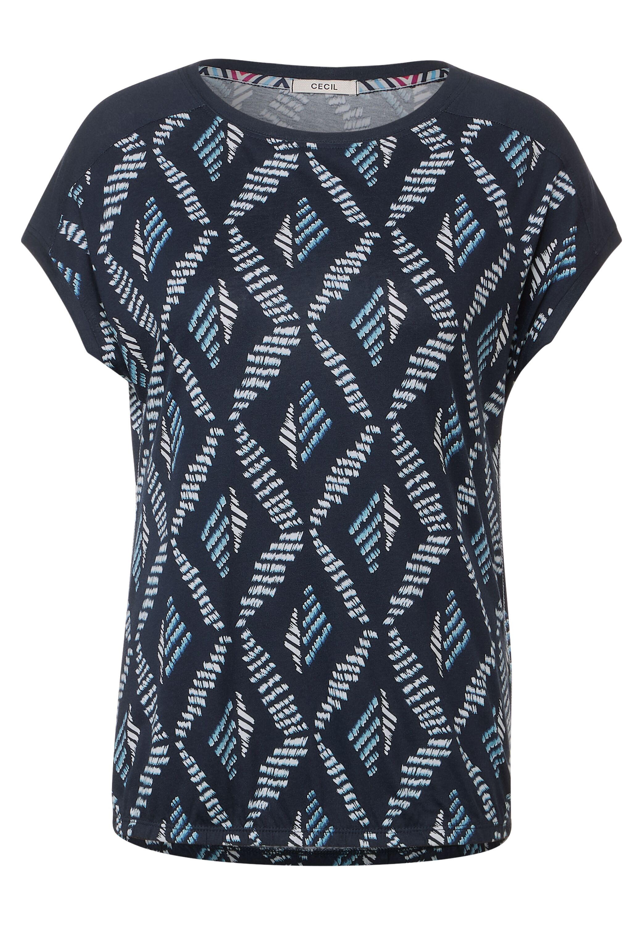 T-Shirt mit Rhombus Print