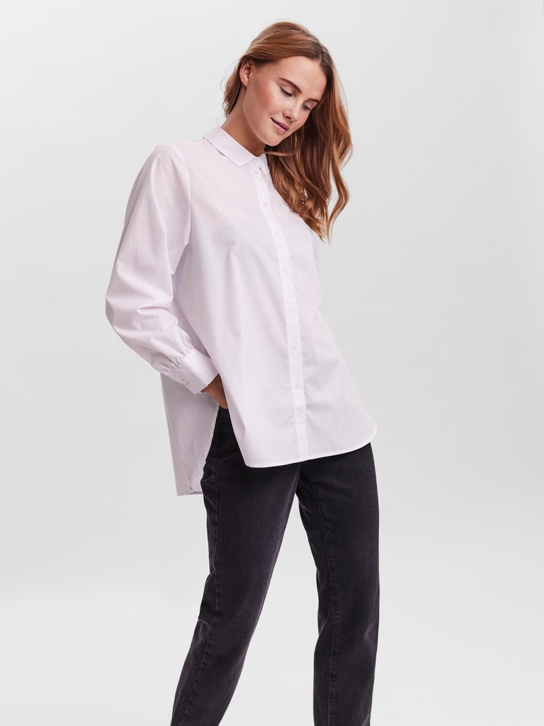 VMELLA L/S BASIC SHIRT NOOS