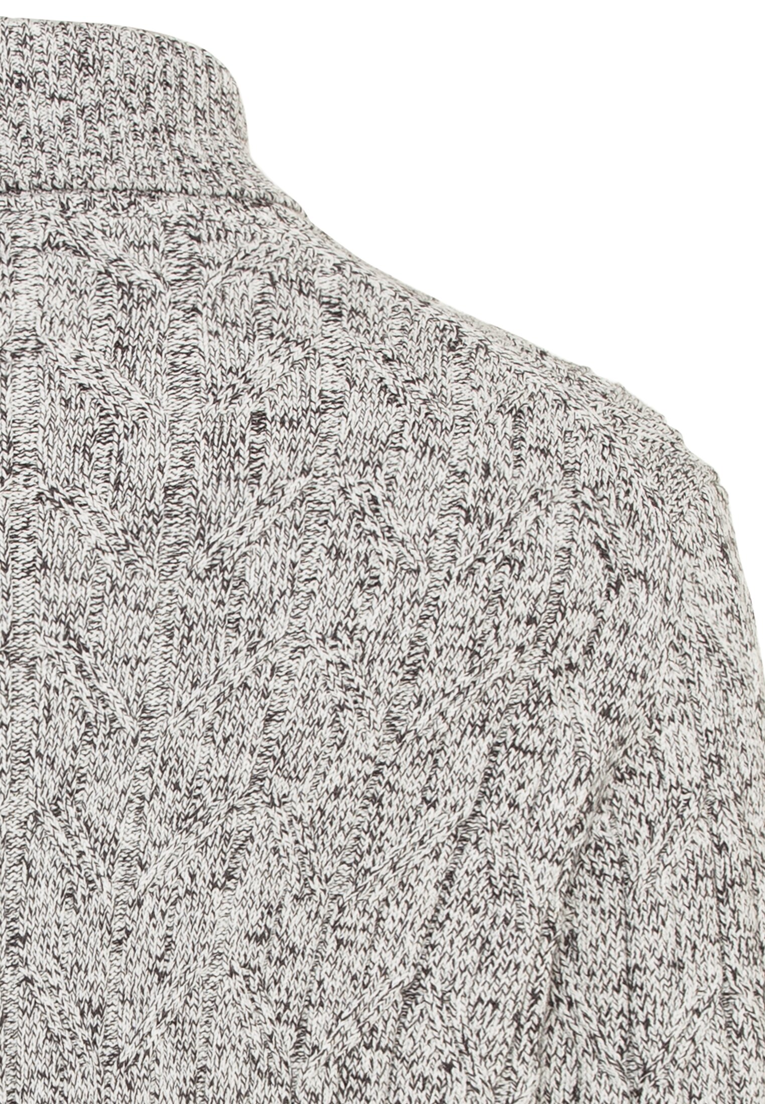 Rollkragenpullover mit Zopfmuster-Optik