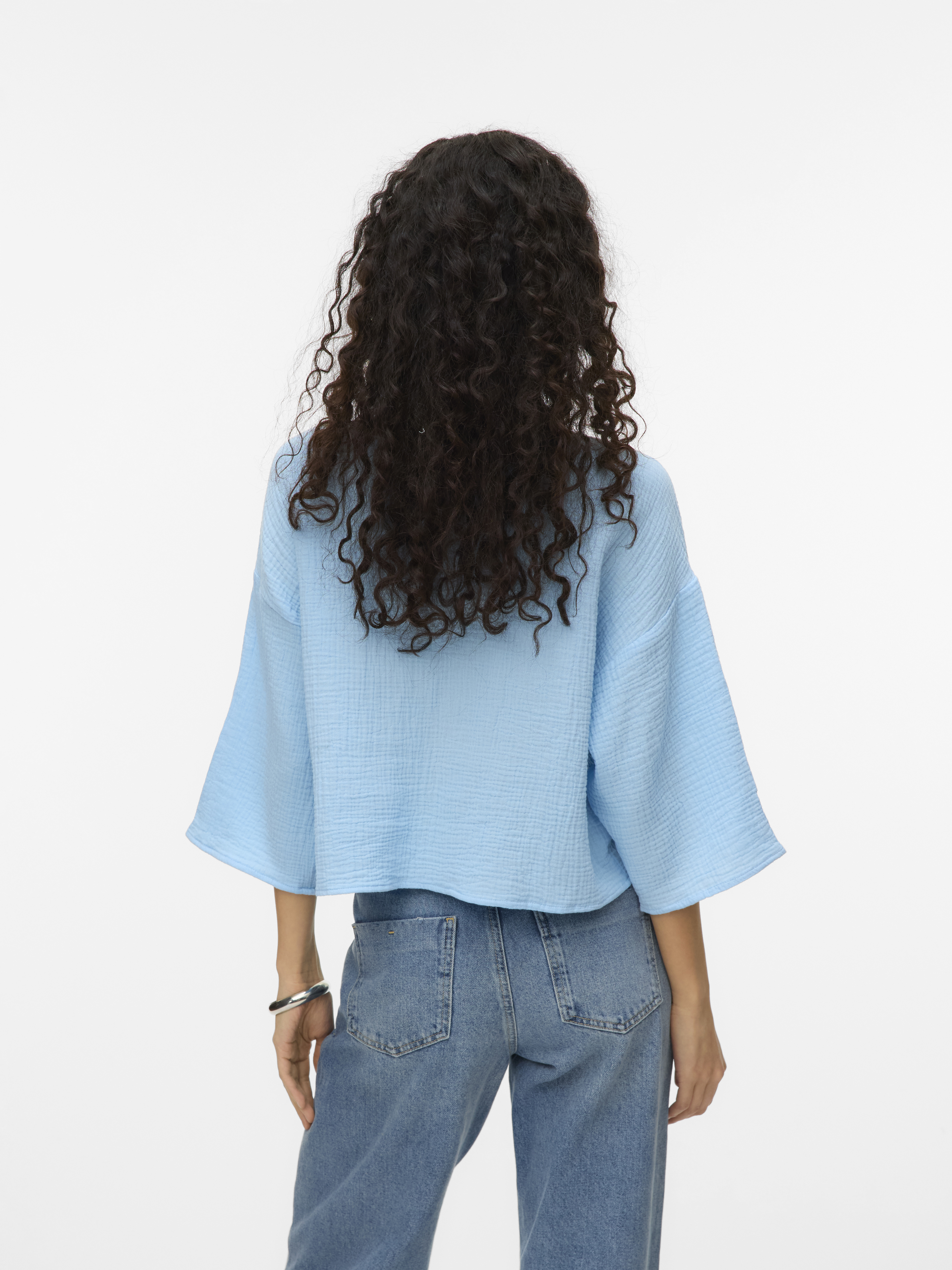 VMNATALI CROP SHIRT WVN GA NOOS