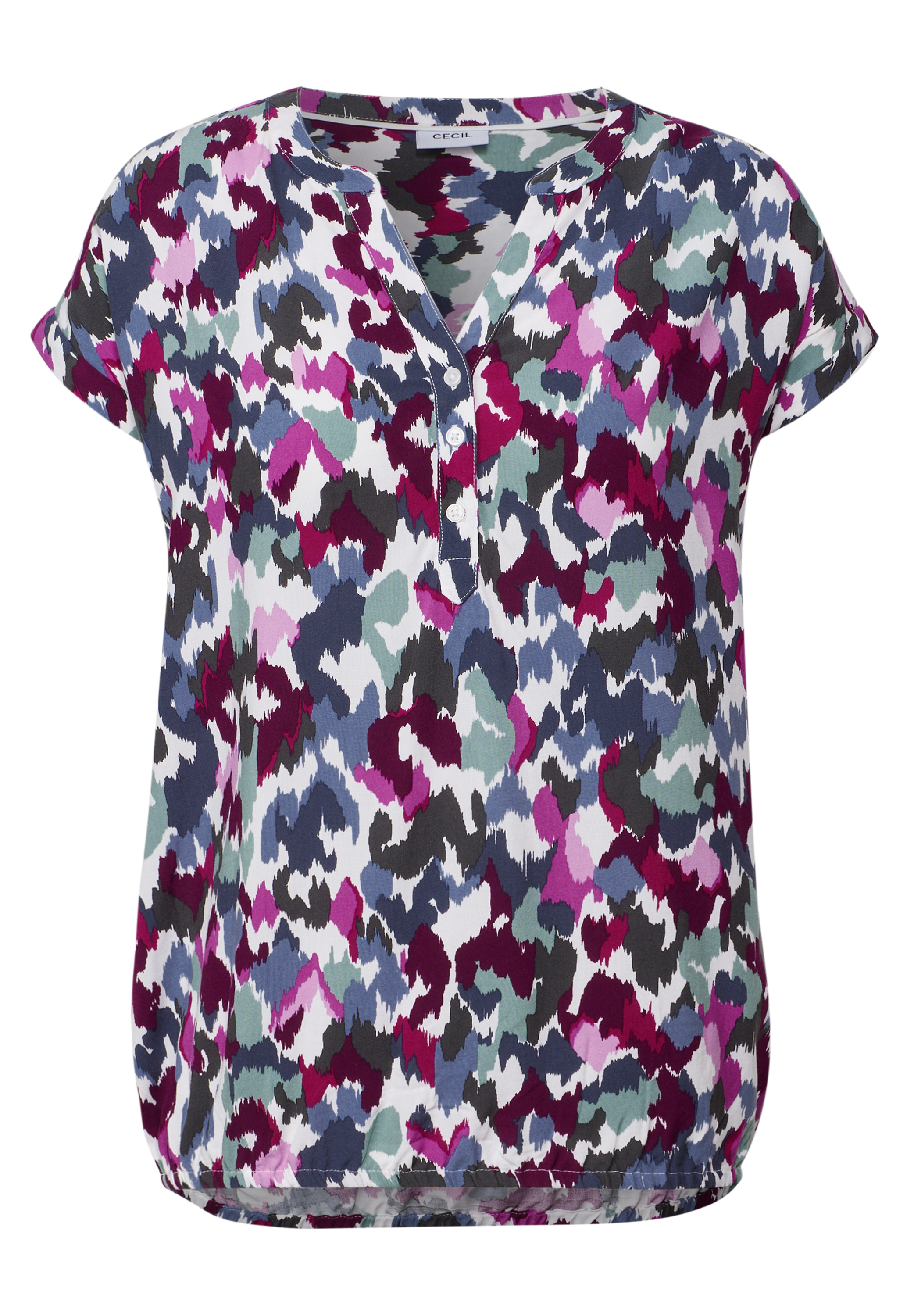 Gemusterte Bluse