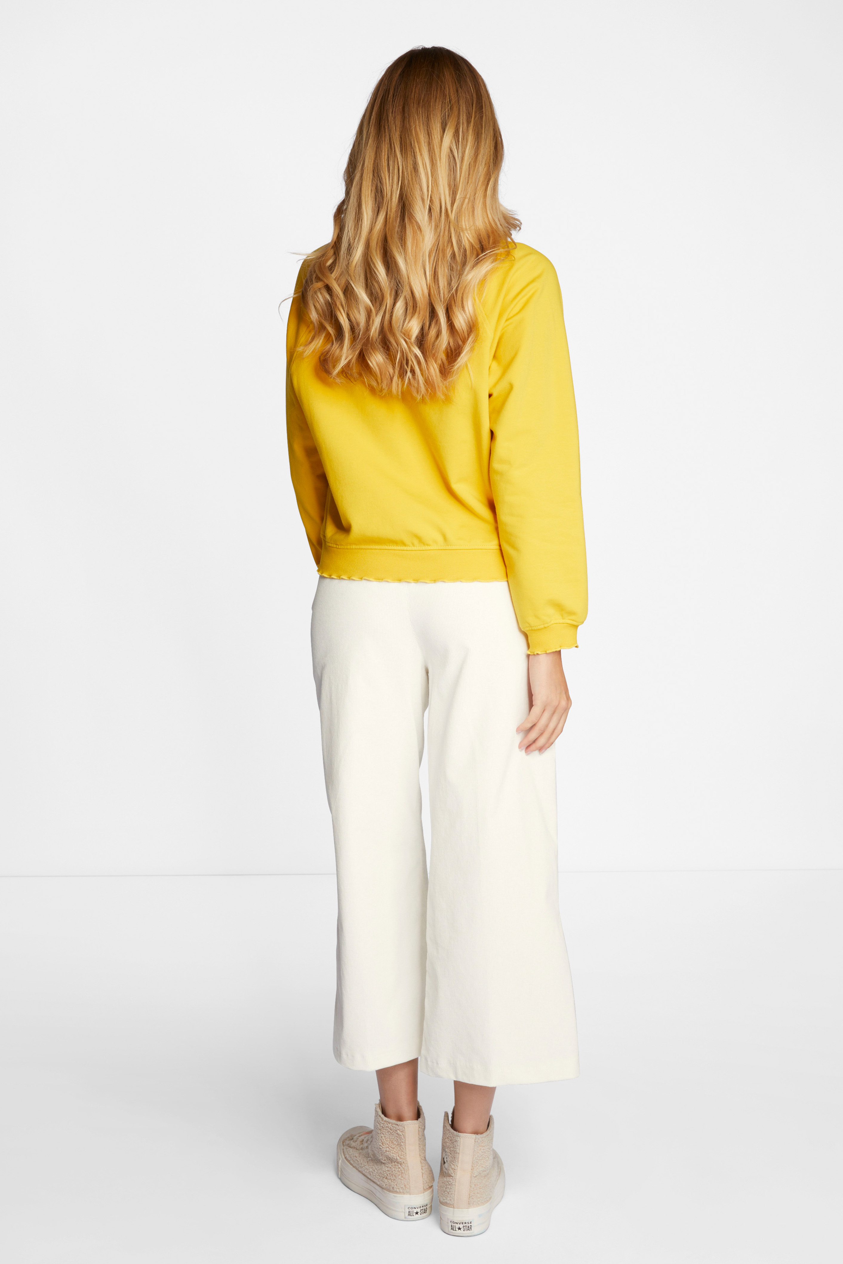 Corduroy culotte pants