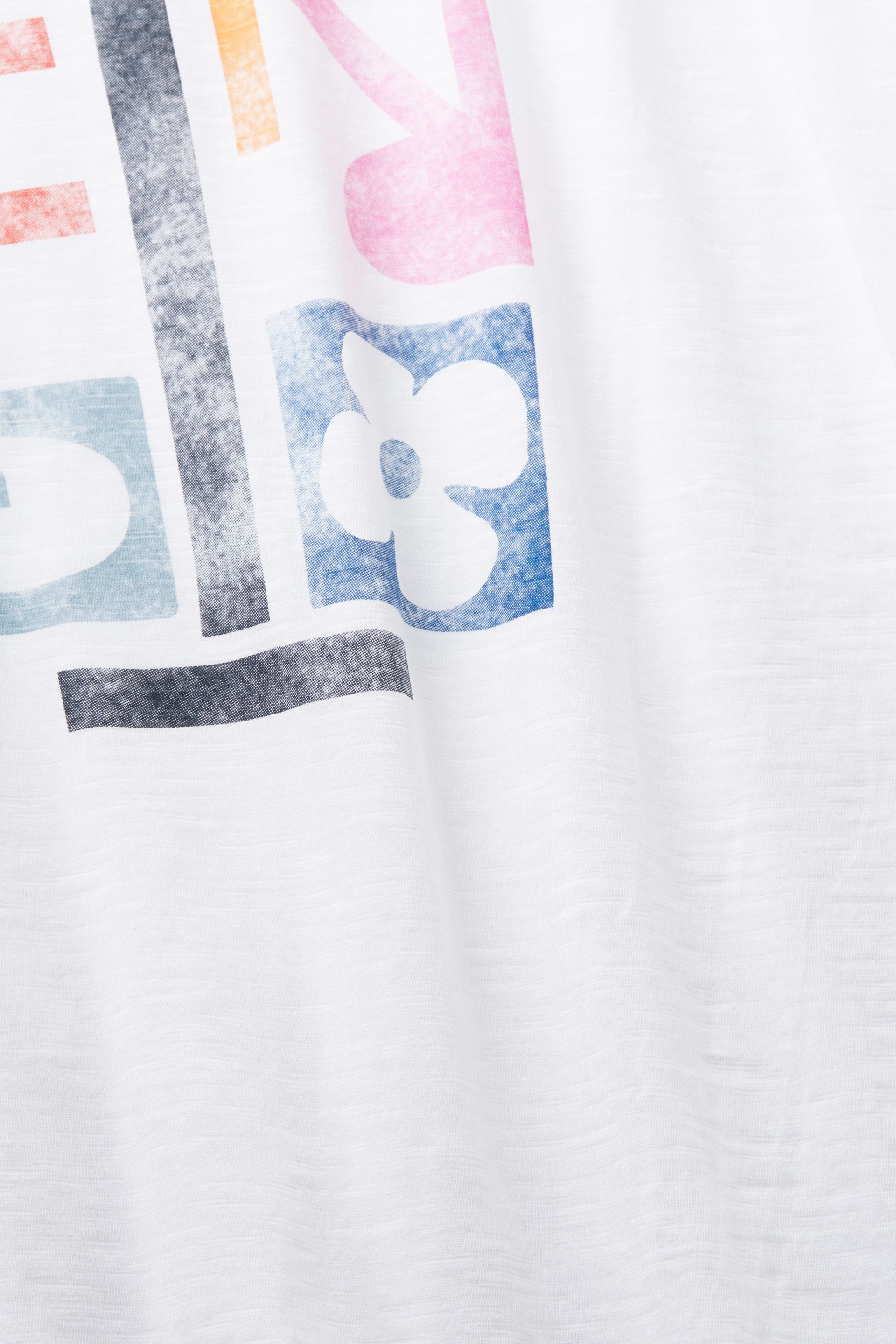 Baumwoll-T-Shirt mit geometrischem Print