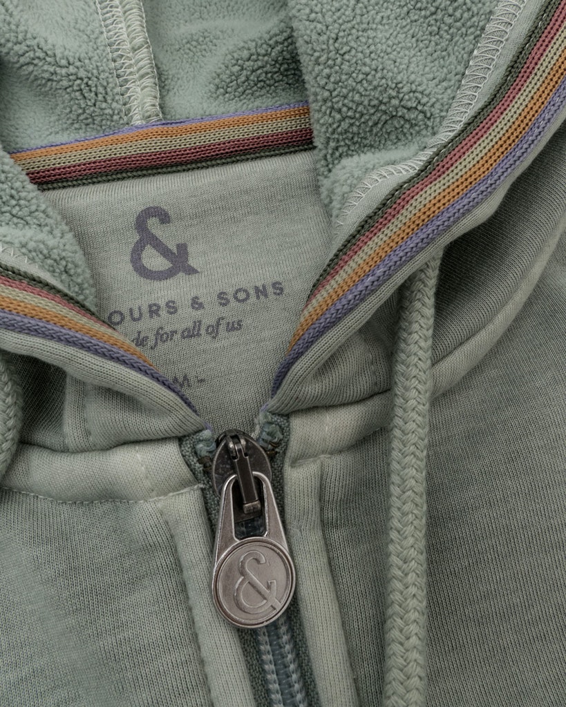 Hoodie-Zip Pigment Dyed