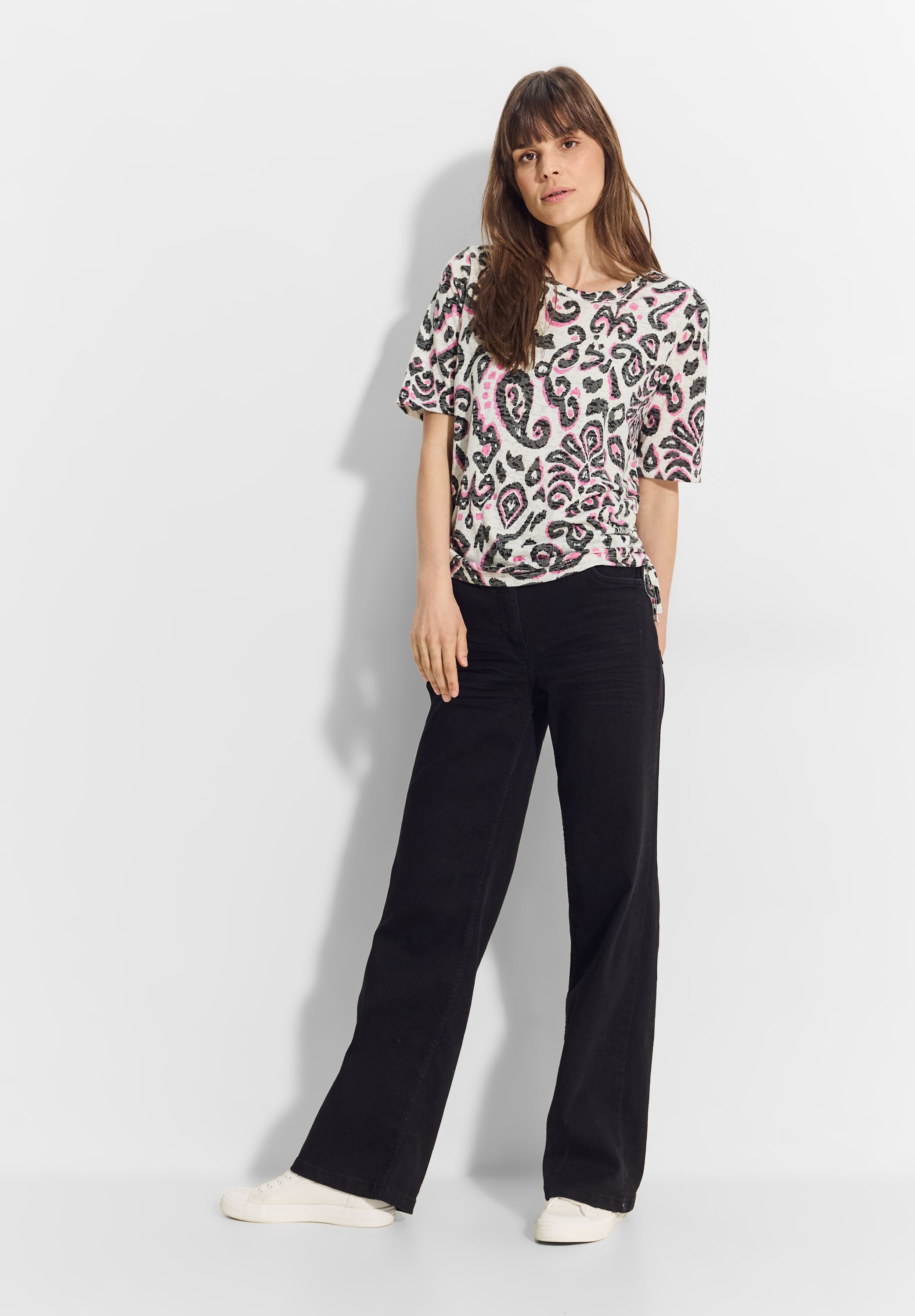 Print Burnout T-Shirt
