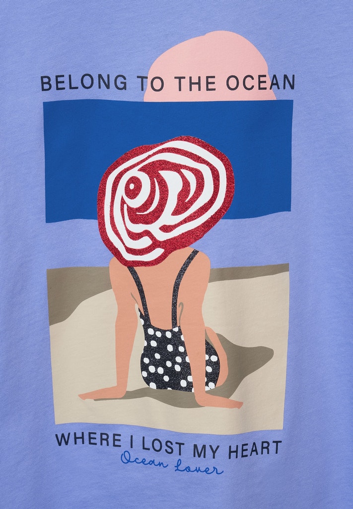 Loose Fit T-Shirt mit Print