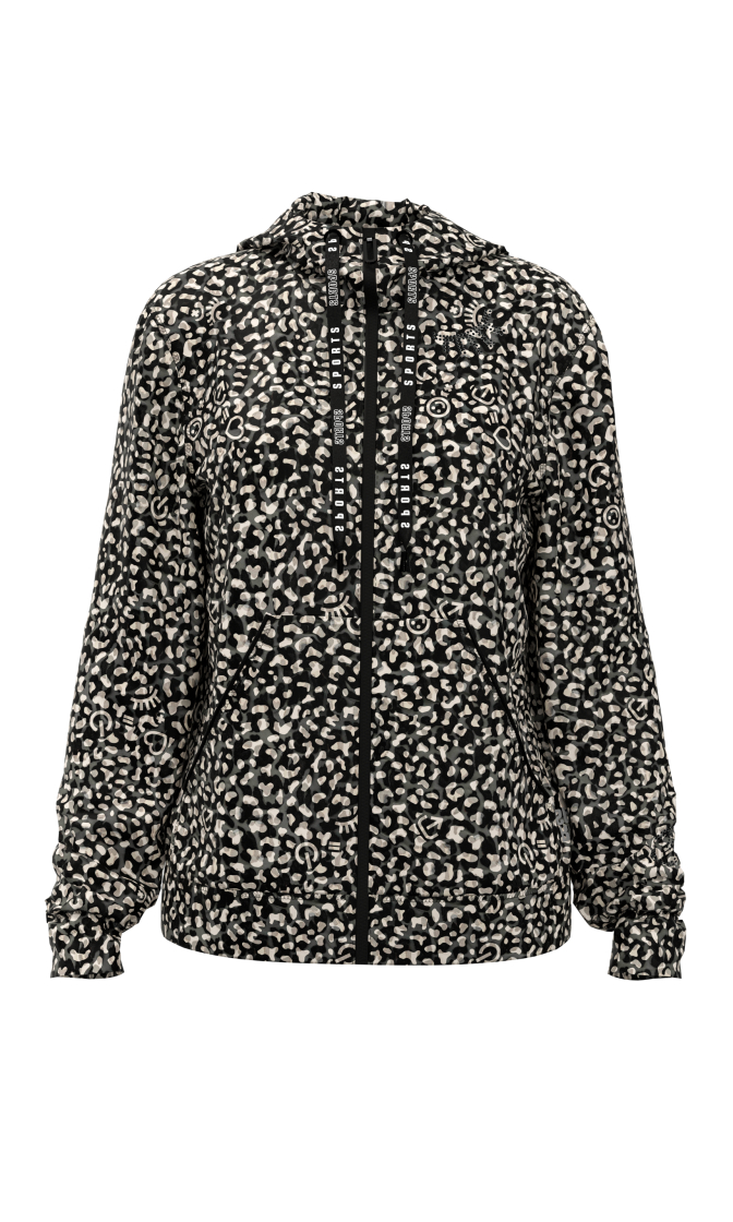 Jacke mit Icon-Leo-Print