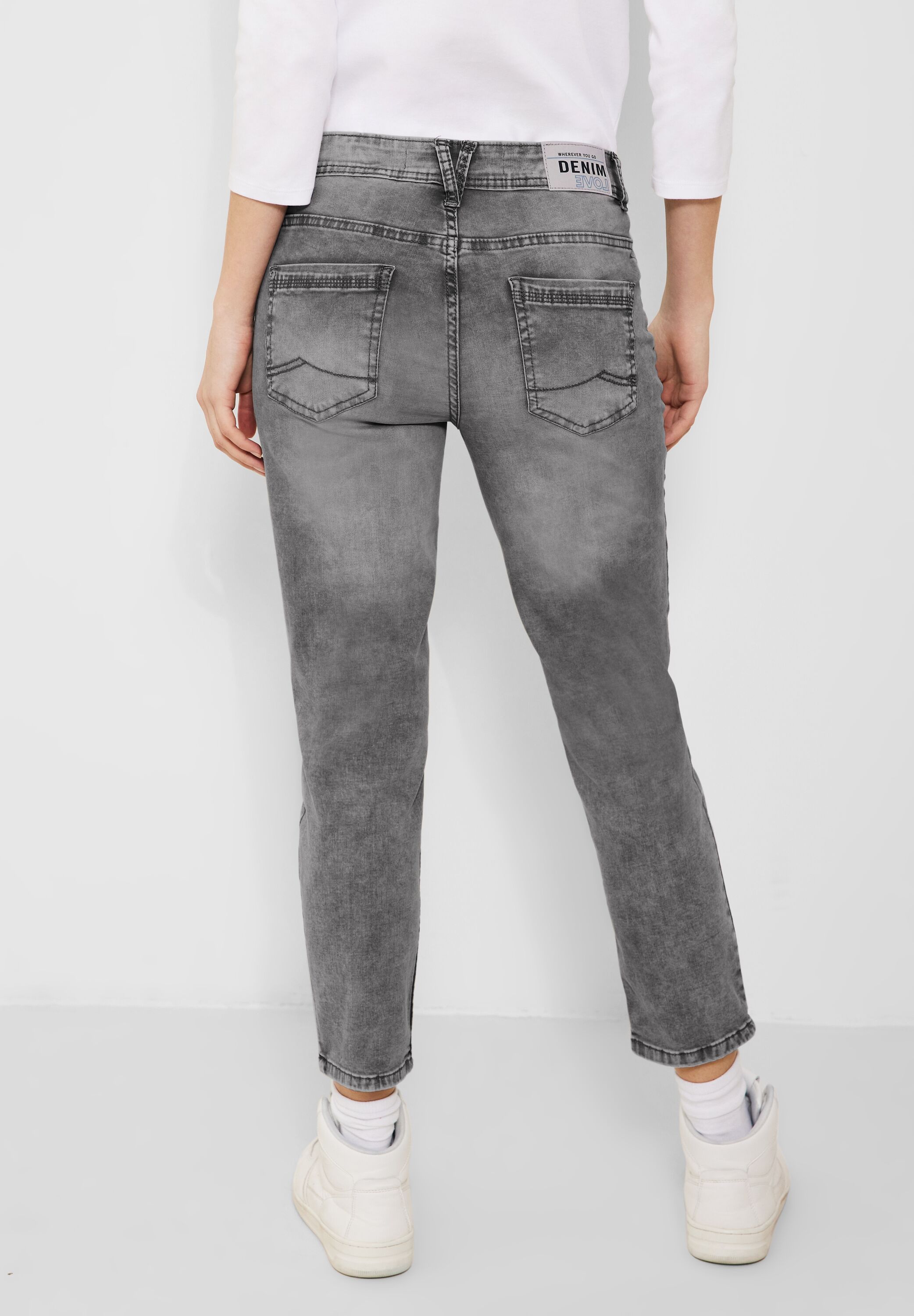 Graue Loose Fit Jeans