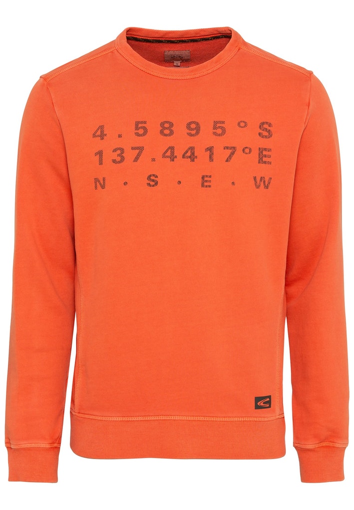 Sweatshirt aus Baumwolle mit platziertem Print