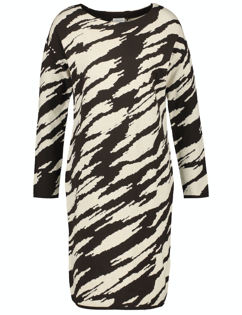 Strickkleid mit Animaldessin