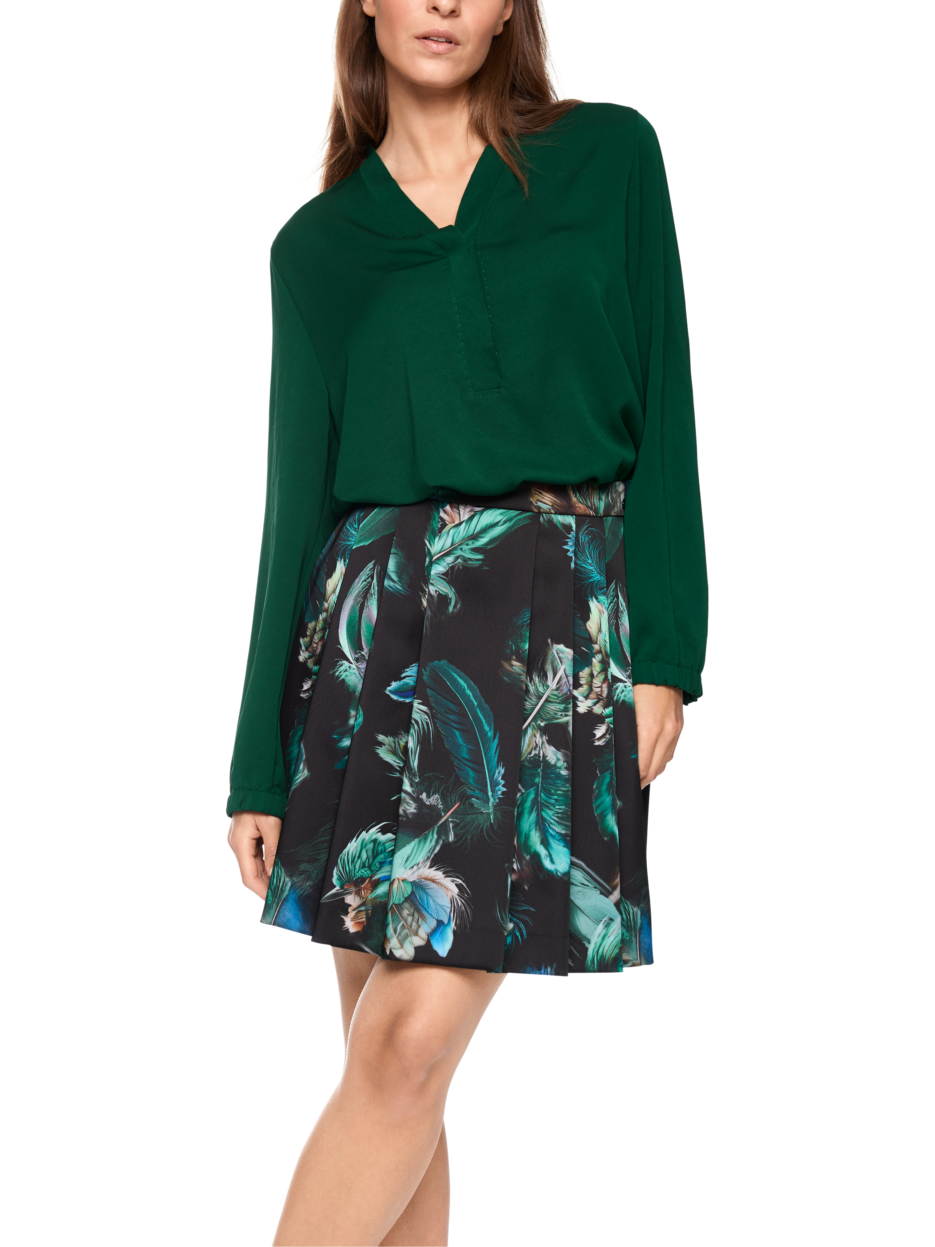 V-Neck-Bluse "Rethink Together"