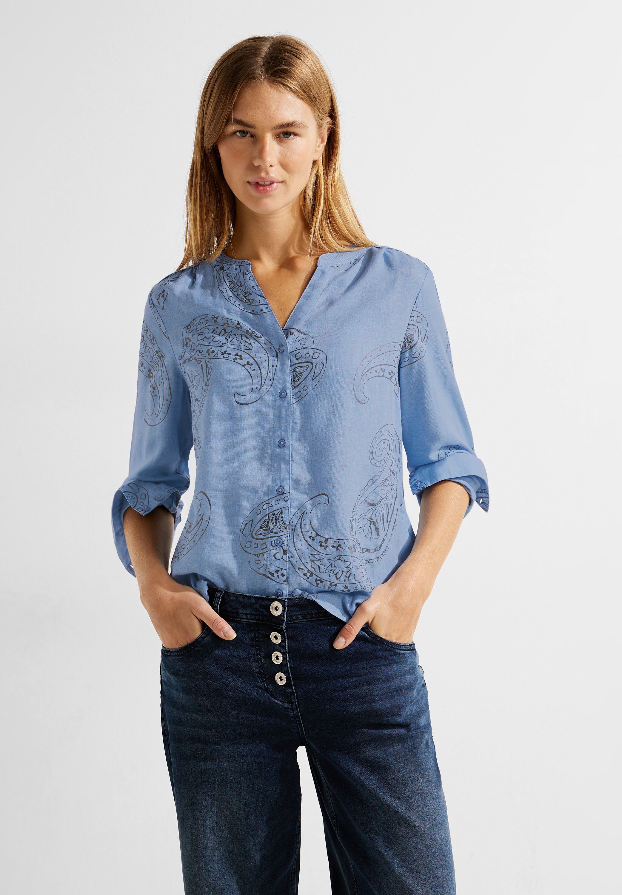 Bluse mit Paisley Print