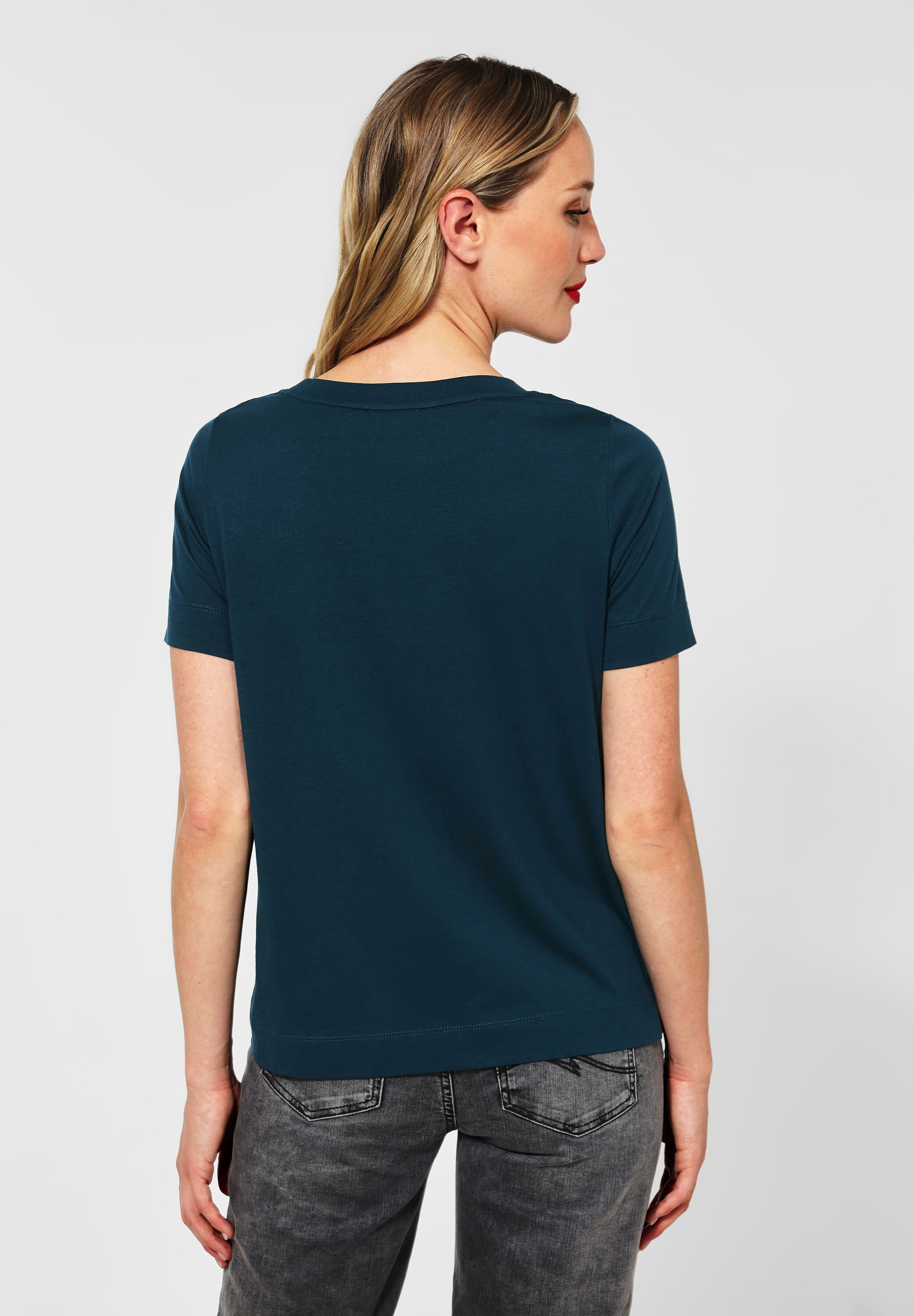 T-Shirt mit Steinchendetail