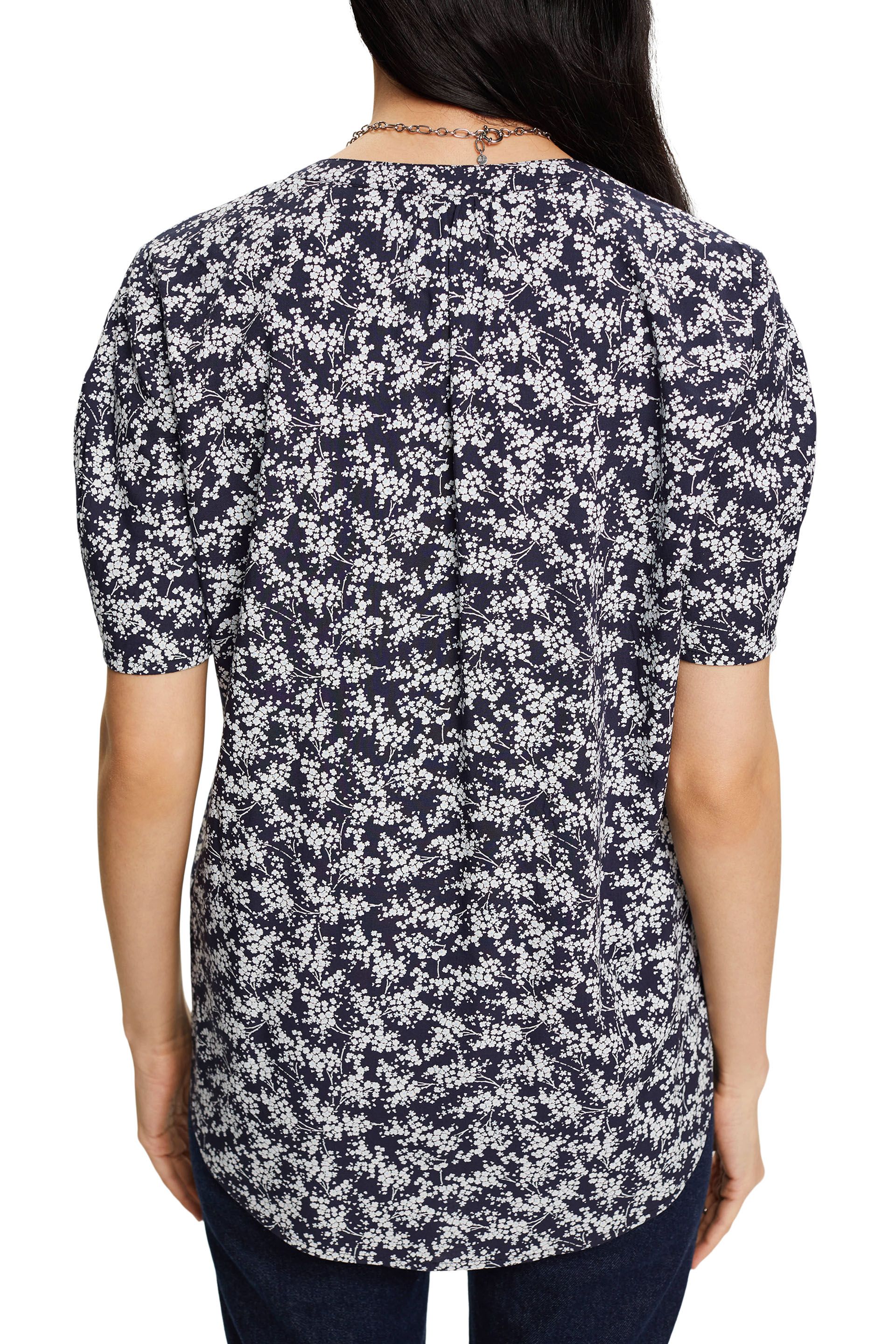 Bluse mit V-Ausschnitt und Muster