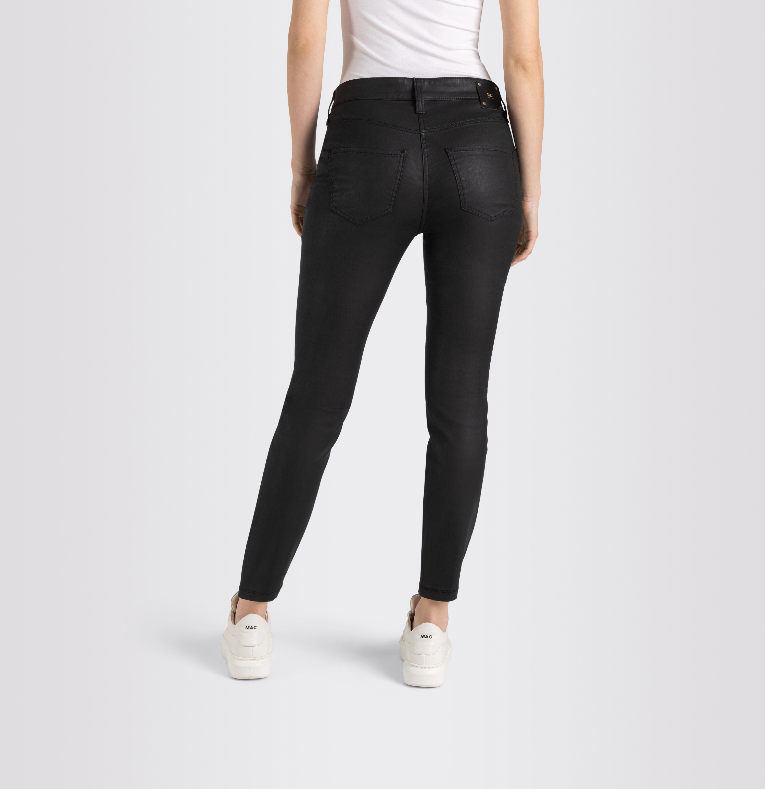 MAC JEANS - SKINNY, Coated cotton tencel