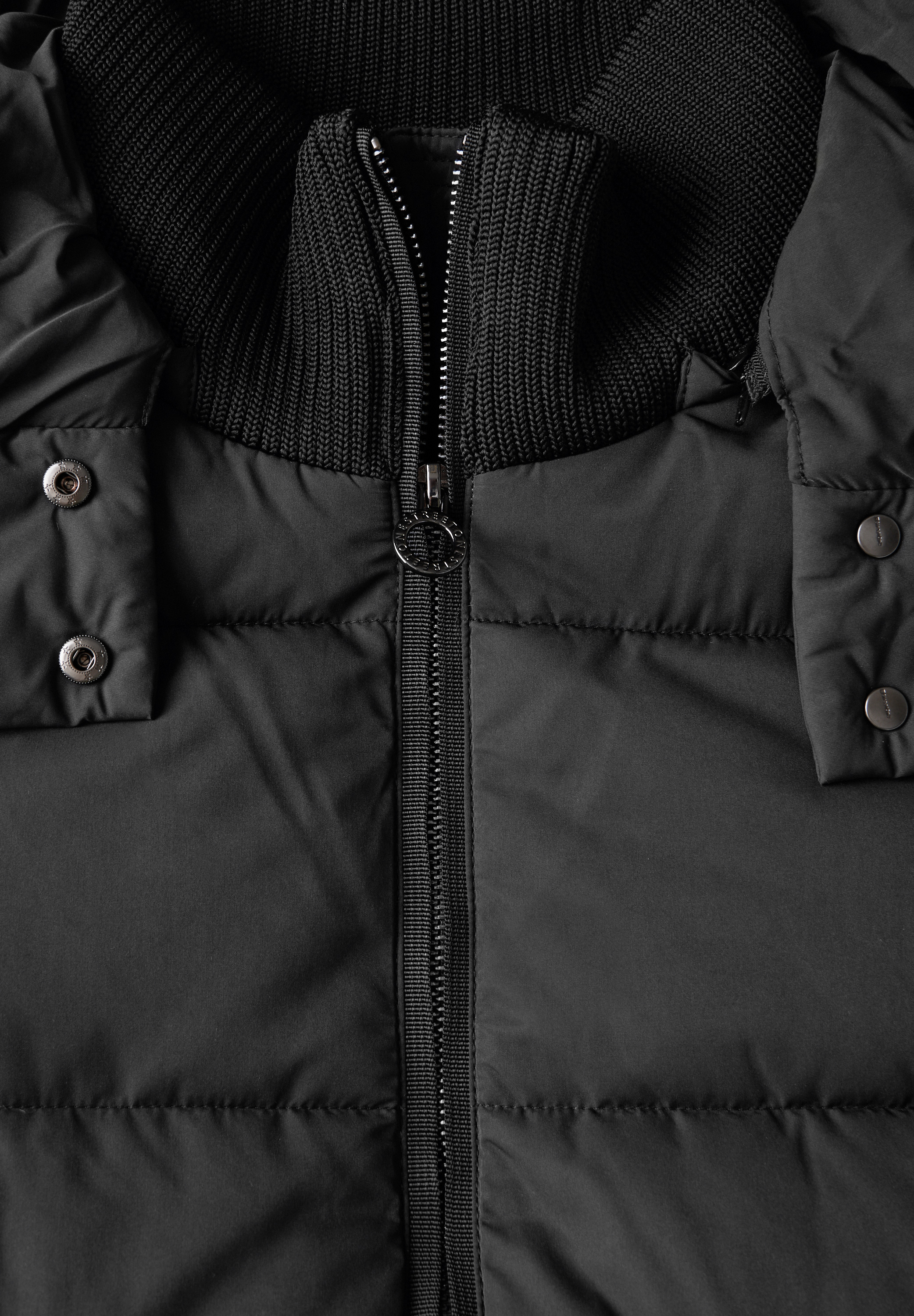 Gefütterte lange Jacke