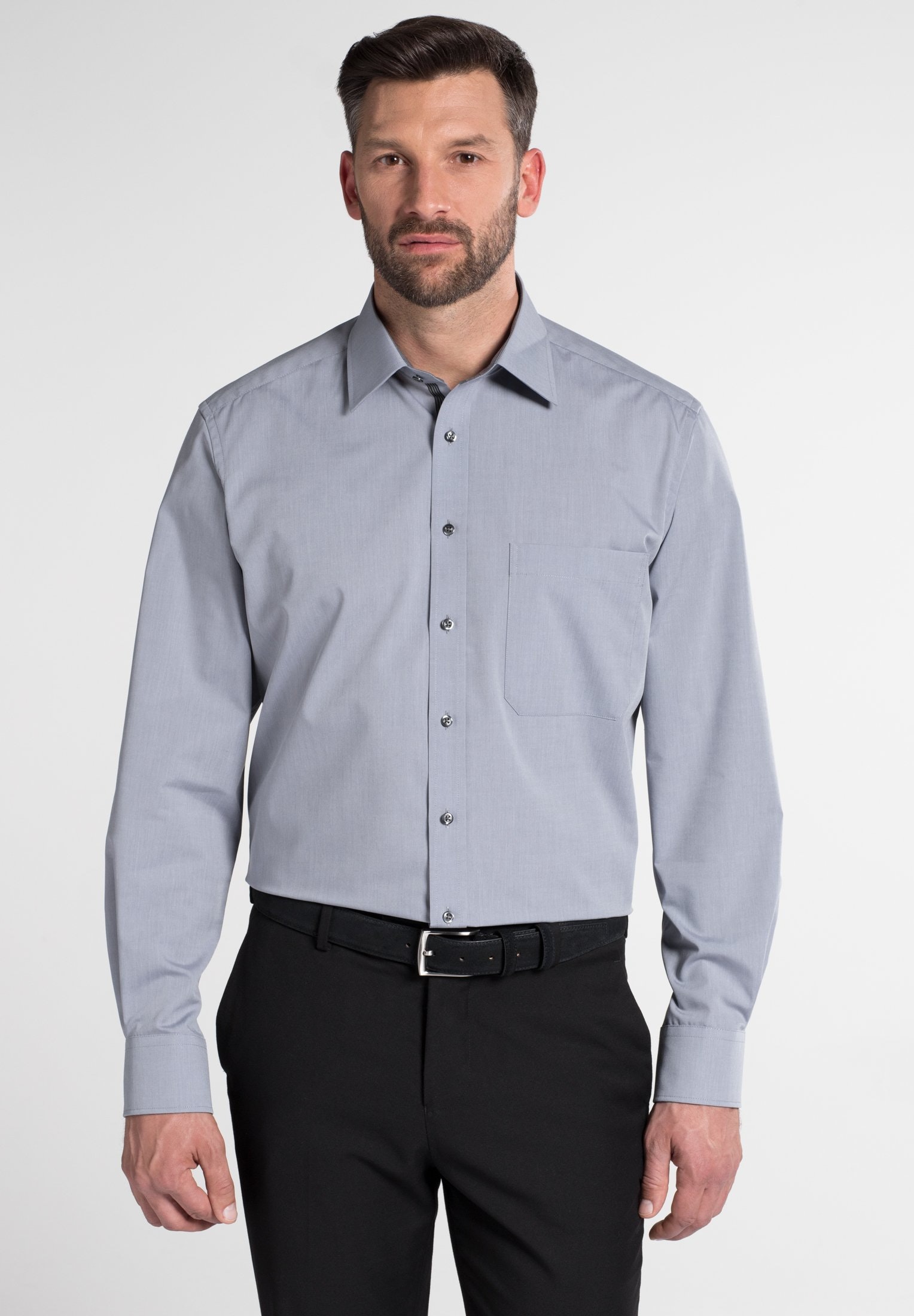 ETERNA LANGARM HEMD COMFORT FIT CHAMBRAY ETERNA LANGARM HEMD COMFORT FIT CHAMBRAY