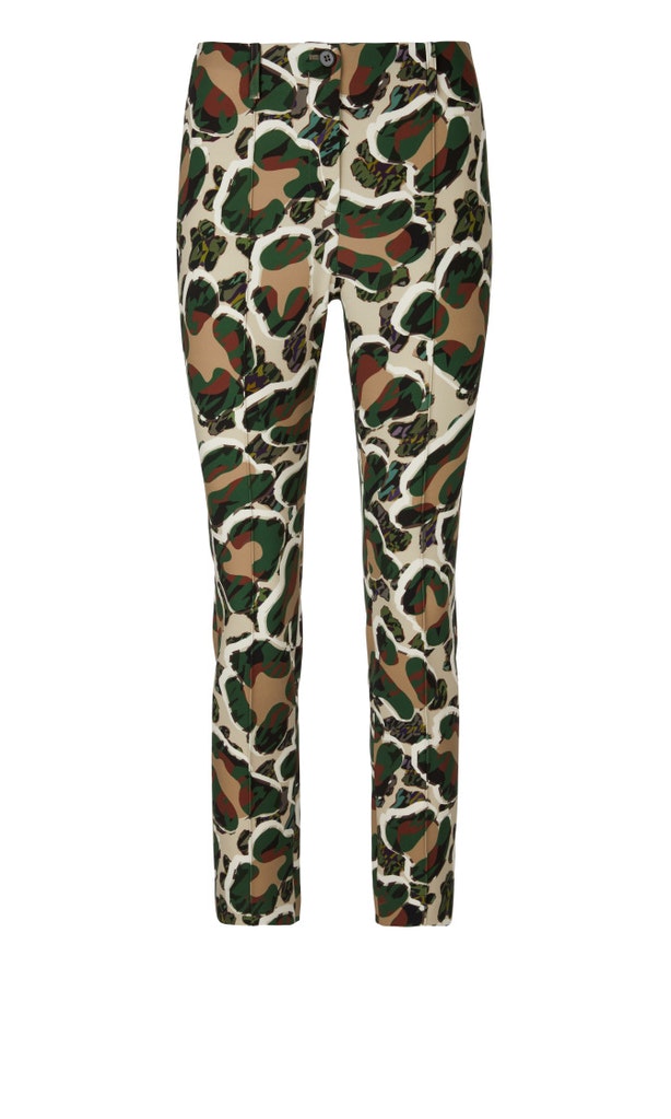 Camouflage Hose aus Scuba-Jersey