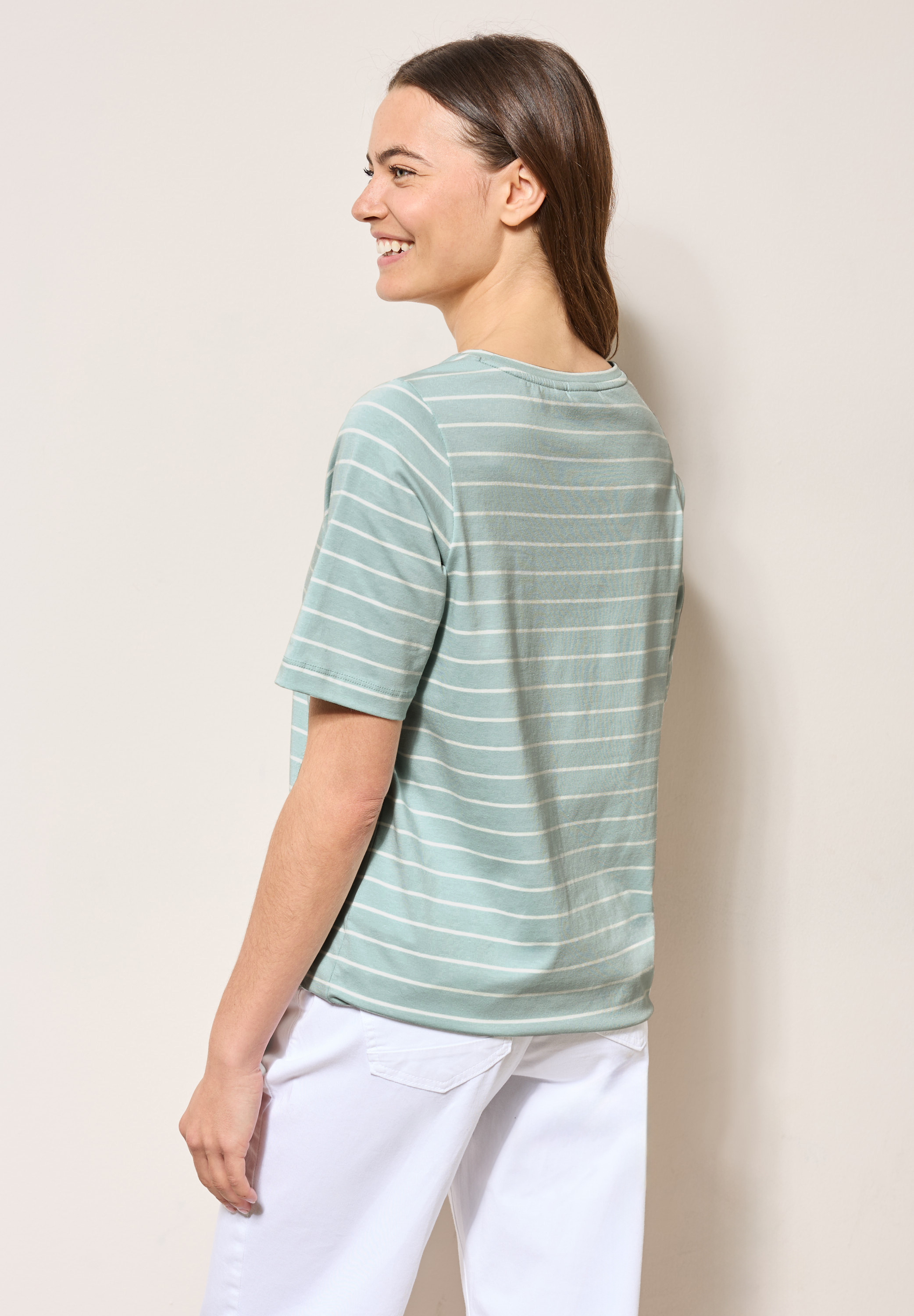 Streifenshirt mit Wording