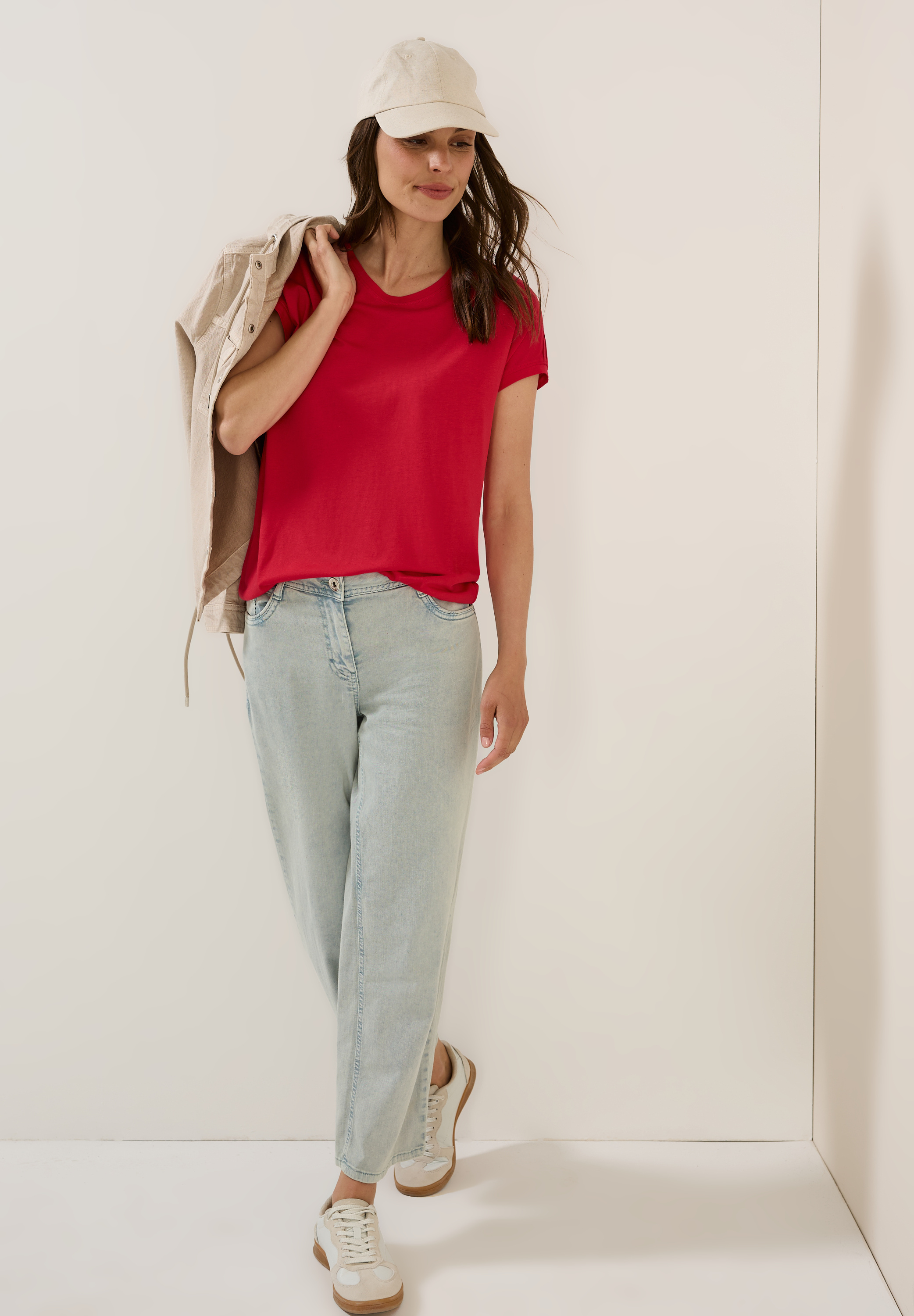 Shirt in Unifarbe