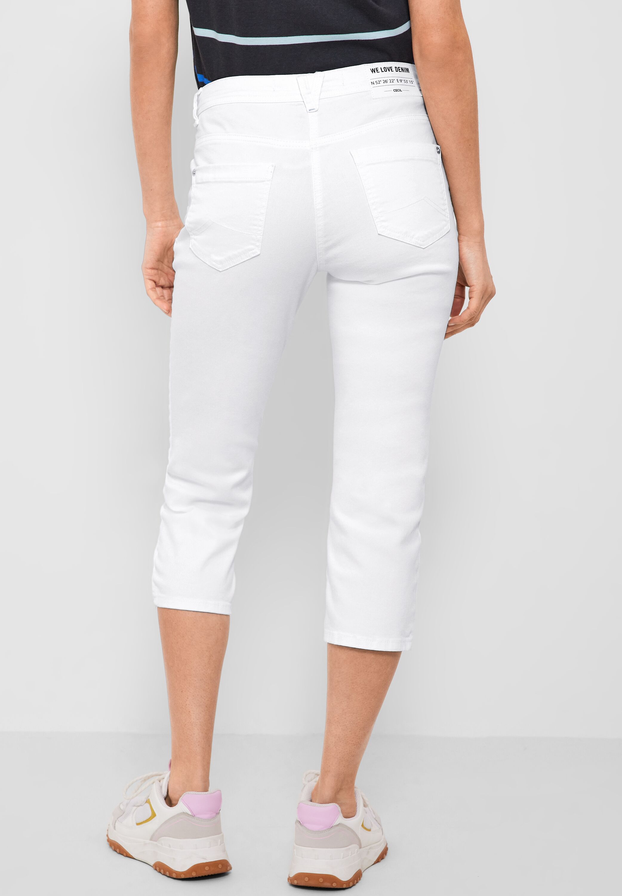 Loose Fit Jeans in 3/4 Länge