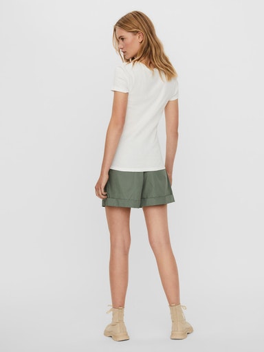VMLENA CAP SLEEVE RIB TOP JRS GA
