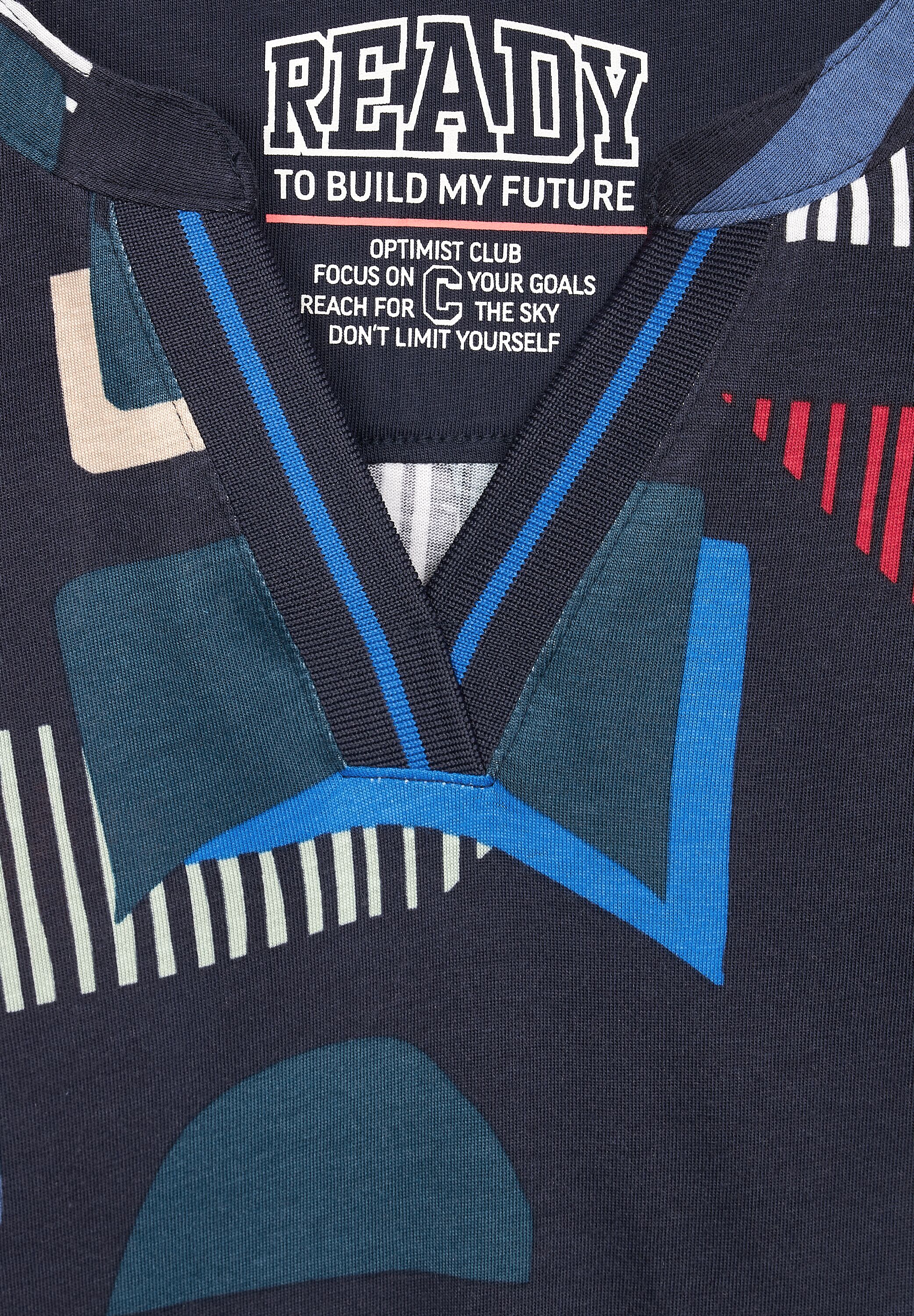 Langarmshirt mit Grafikprint