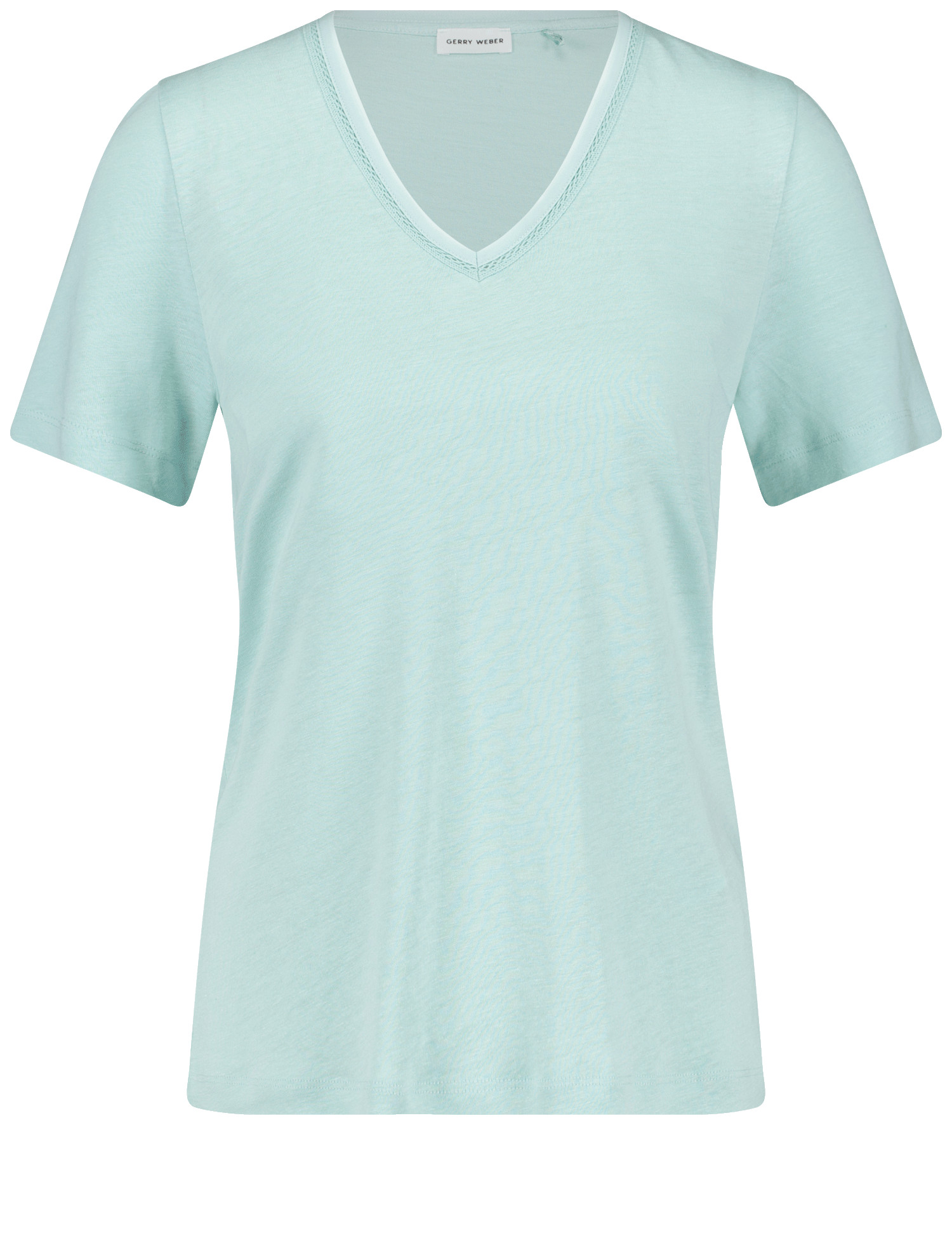 T-Shirt aus Viskose-Leinen-Mischung