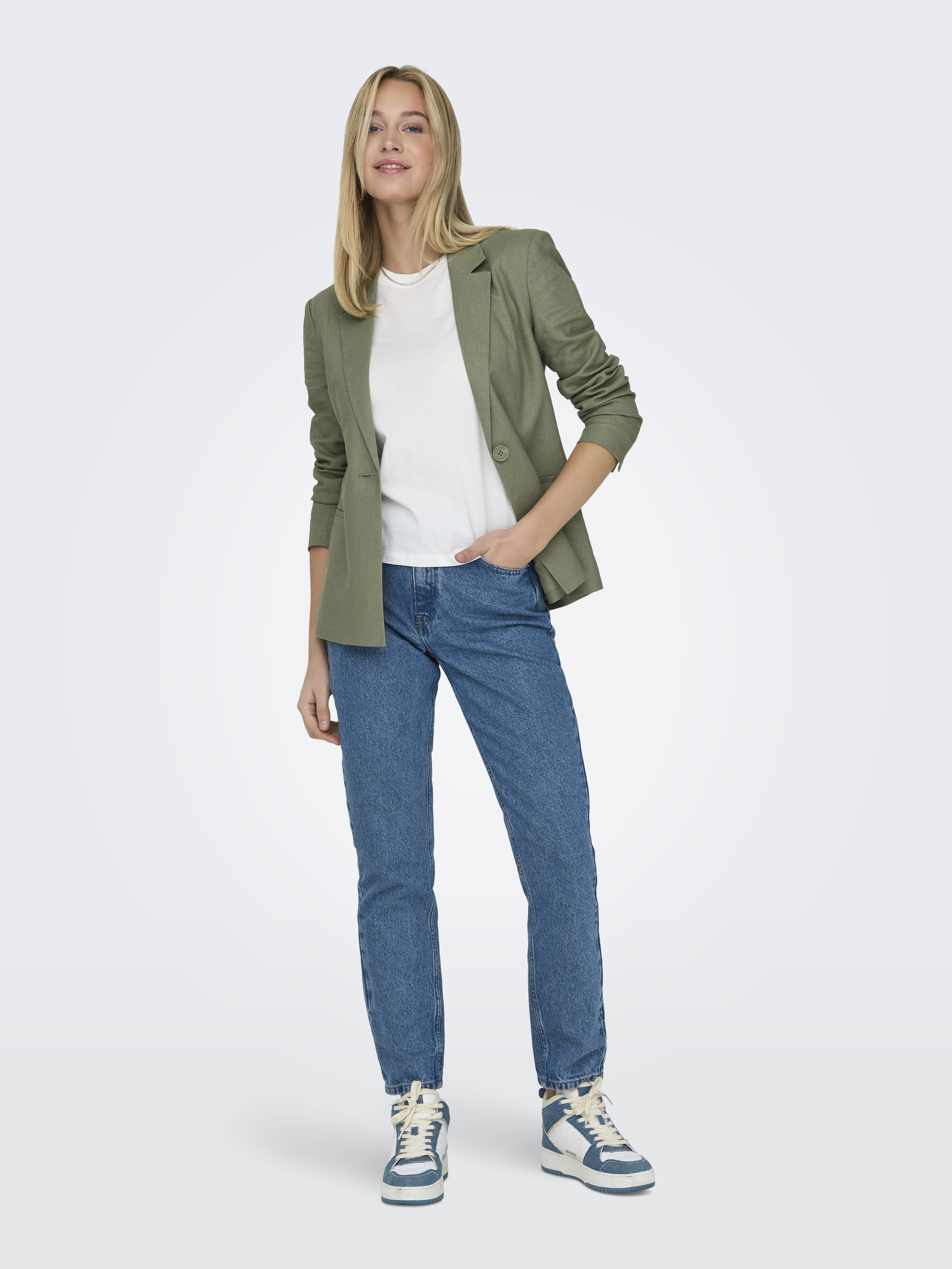 ONLOLA-CARO L/S LINEN BL BLAZER CC TLR