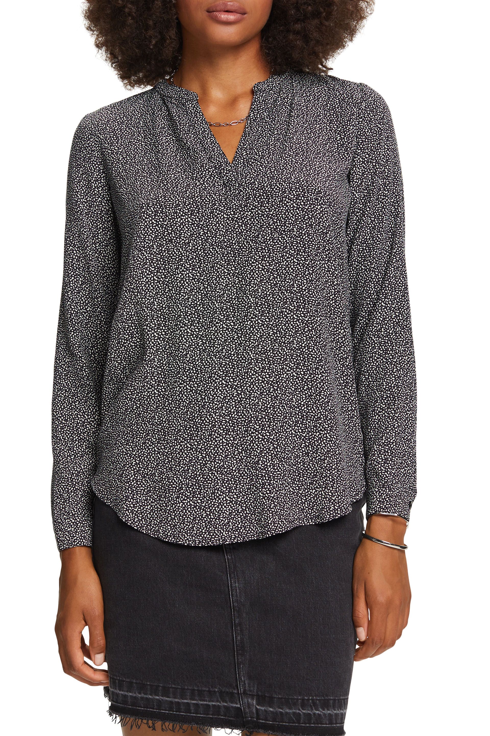 Bluse mit Muster, LENZING™ ECOVERO™