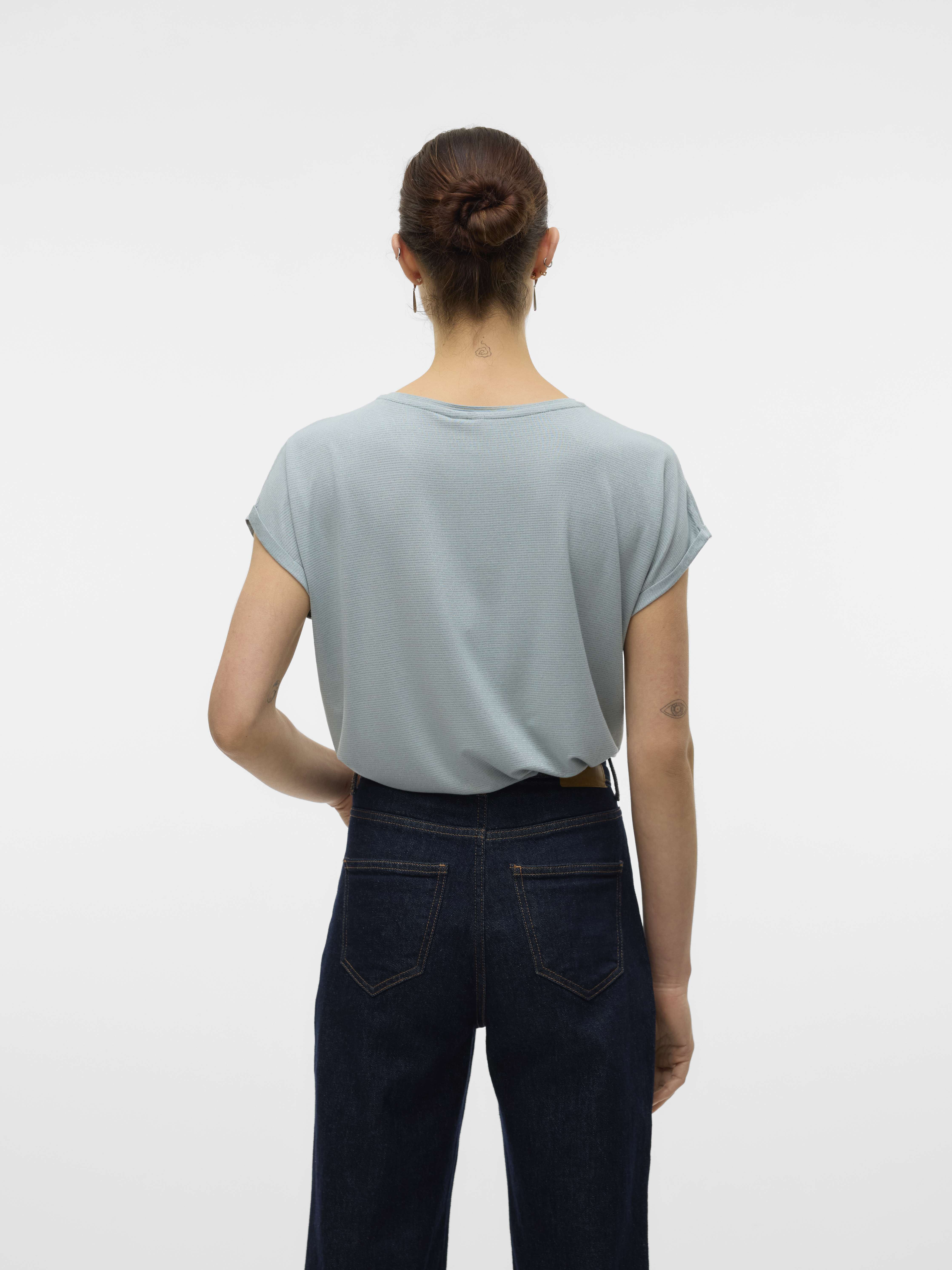 VMLAVA GLITTER SS TOP STRIPE JRS NOOS