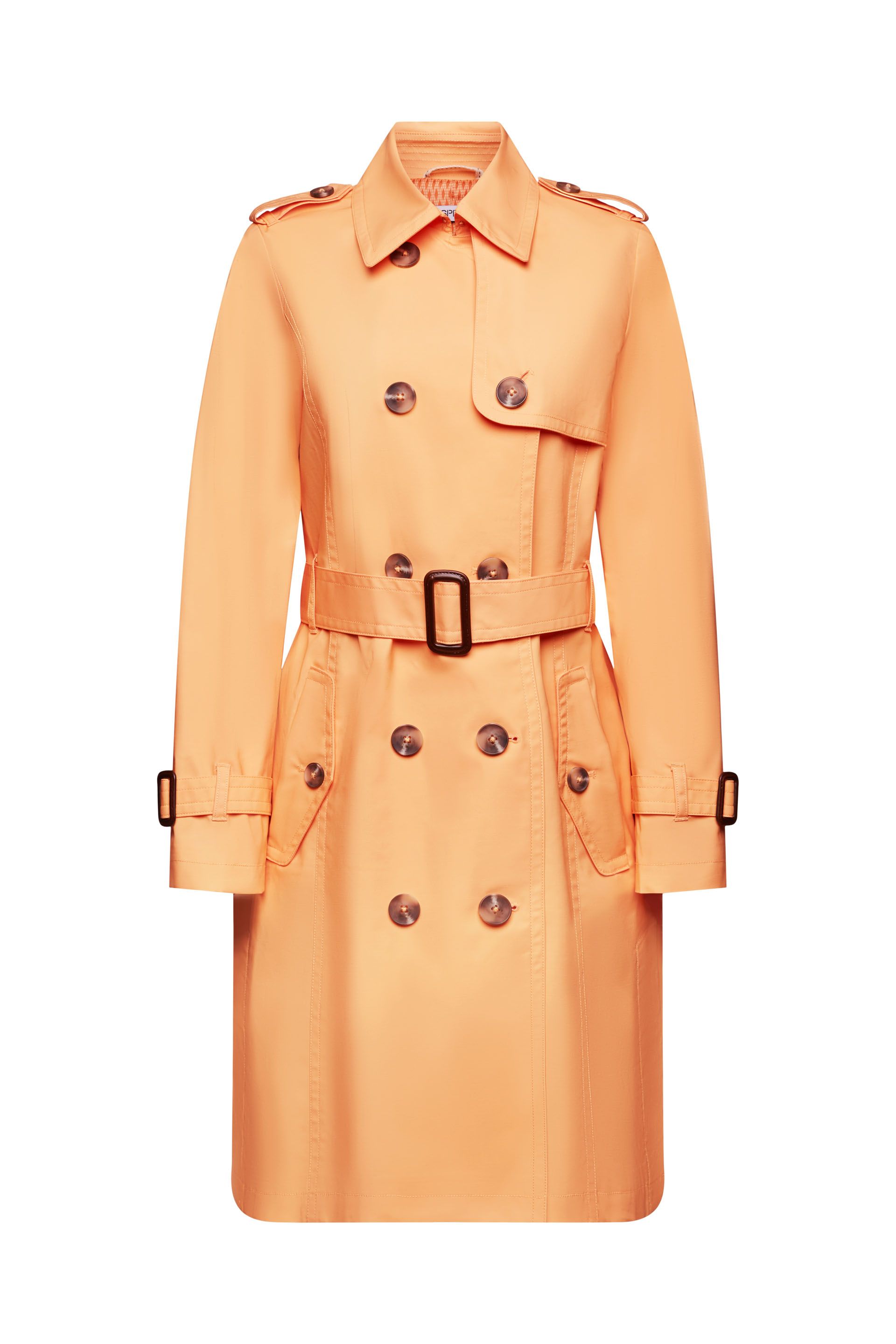 Trenchcoat in abgenähtem Design