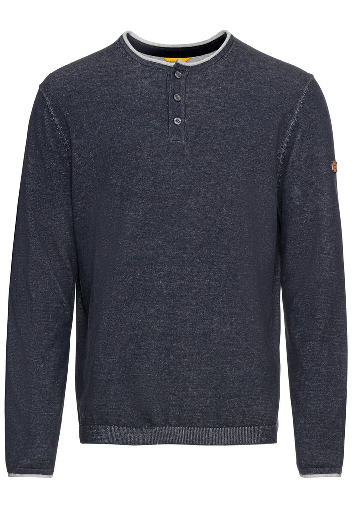 Strick Henley aus Organic Cotton