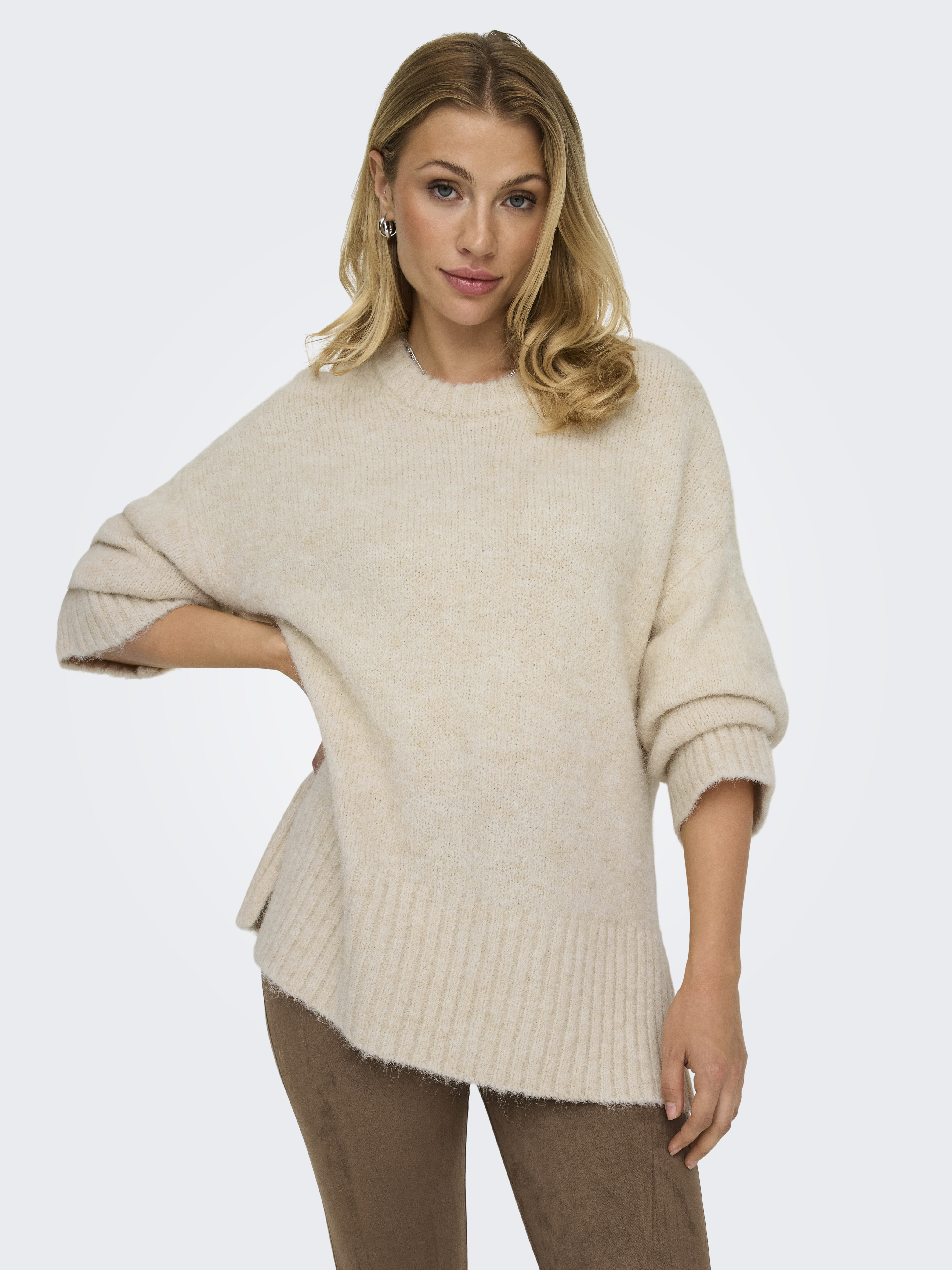 ONLMAGGIE LIFE LS LOOSE O-NECK CC KNT