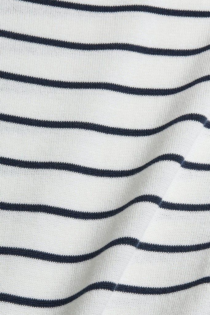Gestreifter Pullover aus 100% Baumwolle