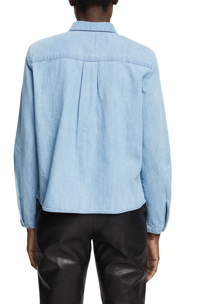 Jeansbluse aus 100% Baumwolle